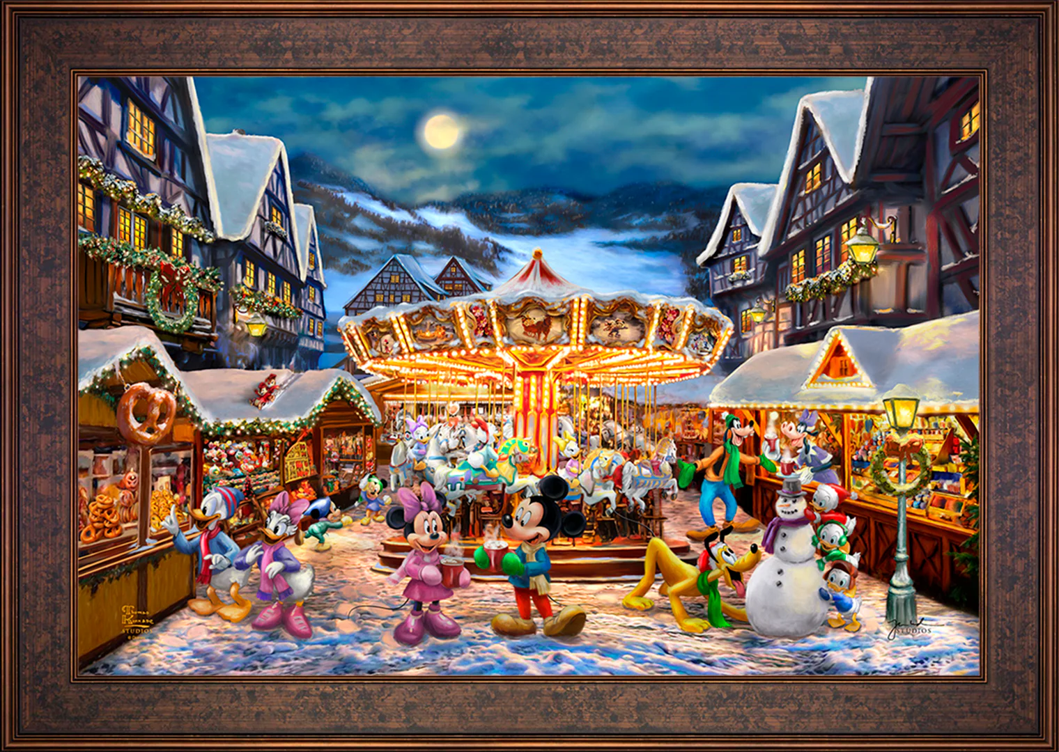 Disney Mickey and Minnie Christmas Market - Jewel Edition Art - Image 35