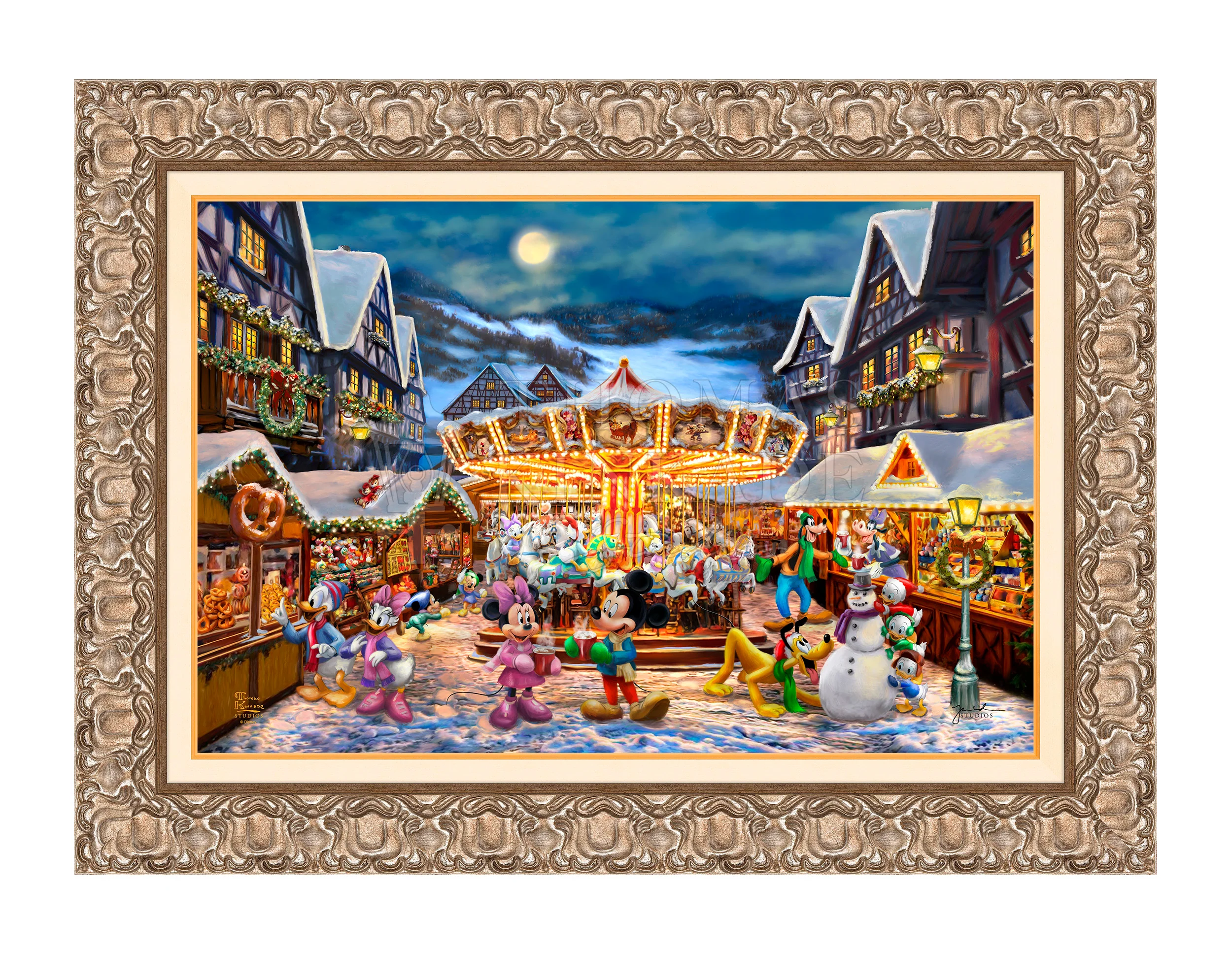 Disney Mickey and Minnie Christmas Market - Jewel Edition Art - Image 5