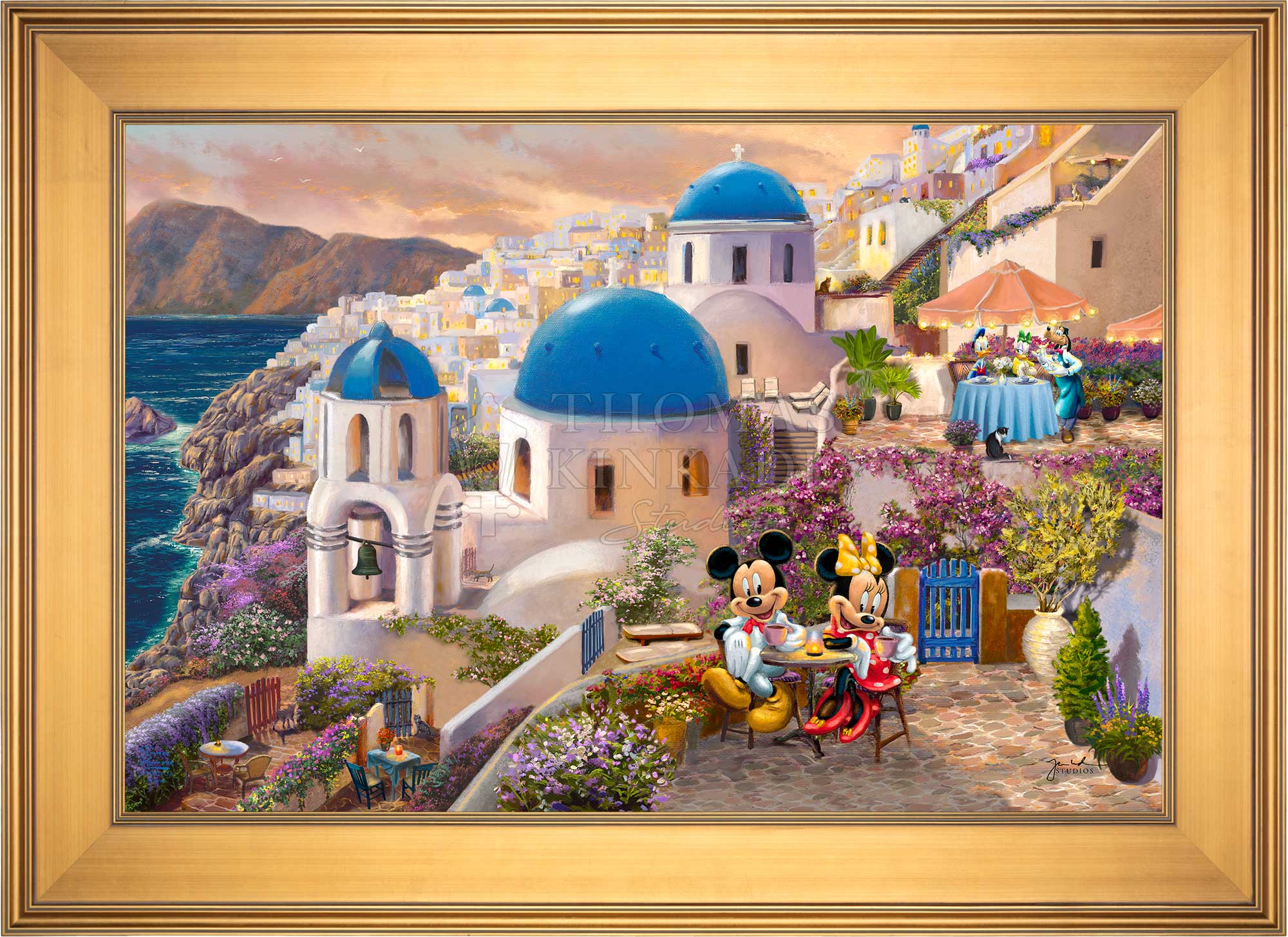 Disney Mickey and Minnie in Greece - Limited Edition Canvas - Image 15