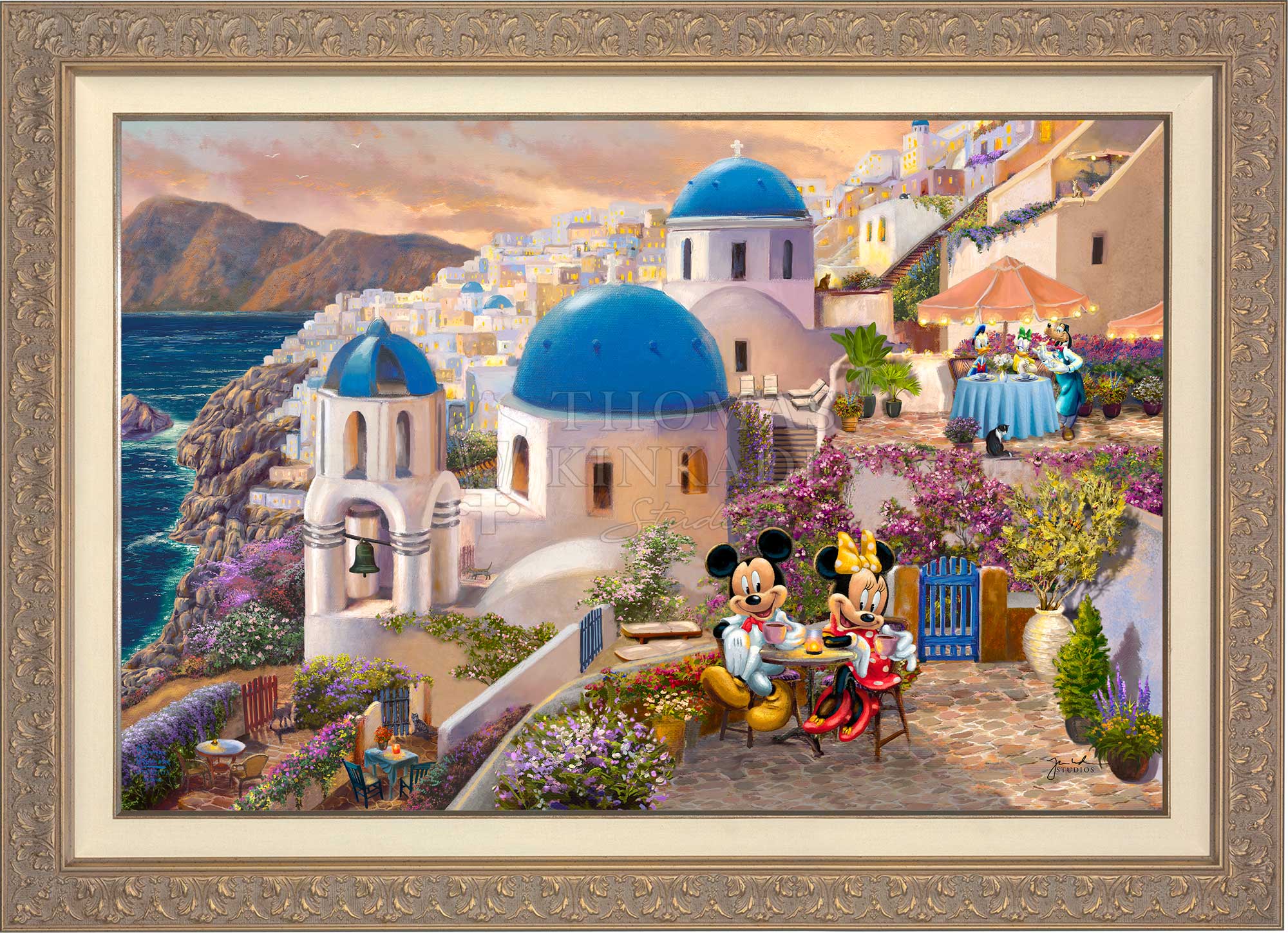 Disney Mickey and Minnie in Greece - Limited Edition Canvas - Image 8