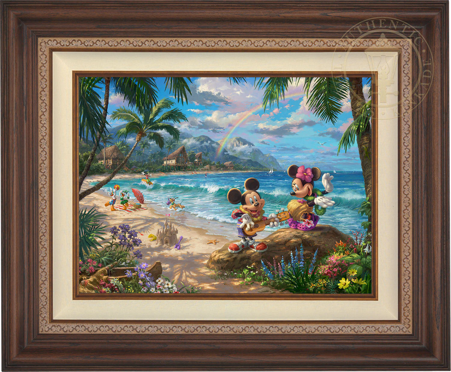 Disney Mickey and Minnie in Hawaii - Limited Edition Canvas - Image 11