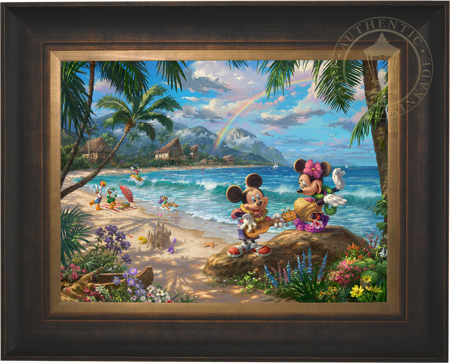 Disney Mickey and Minnie in Hawaii - Limited Edition Canvas - Image 12