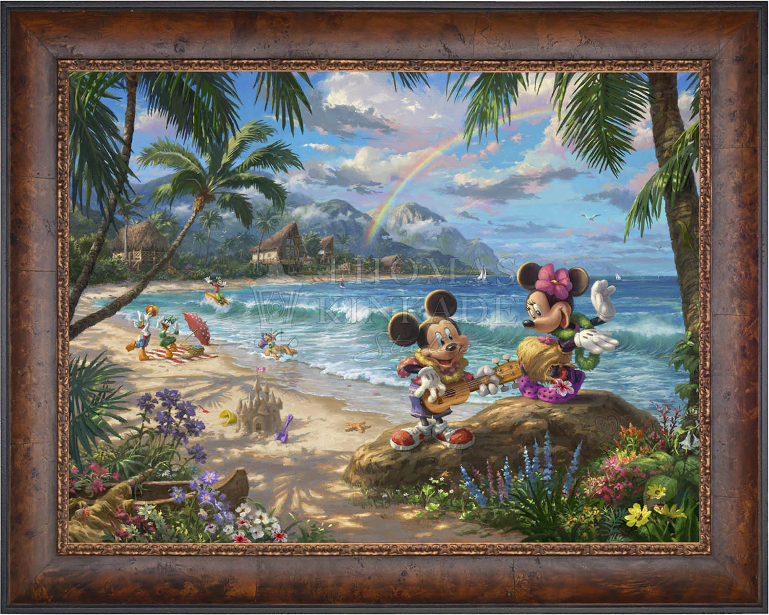 Disney Mickey and Minnie in Hawaii - Limited Edition Canvas - Image 7