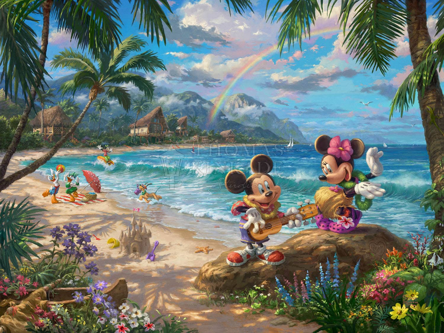 Disney Mickey and Minnie in Hawaii - Jewel Edition Art - Image 17
