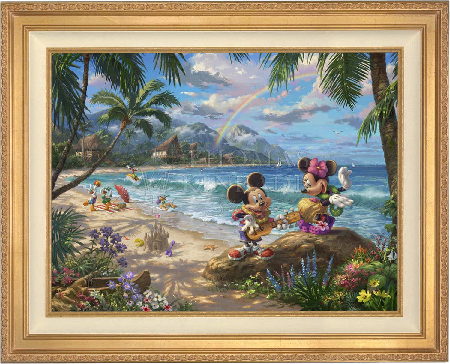 Disney Mickey and Minnie in Hawaii - Jewel Edition Art - Image 2