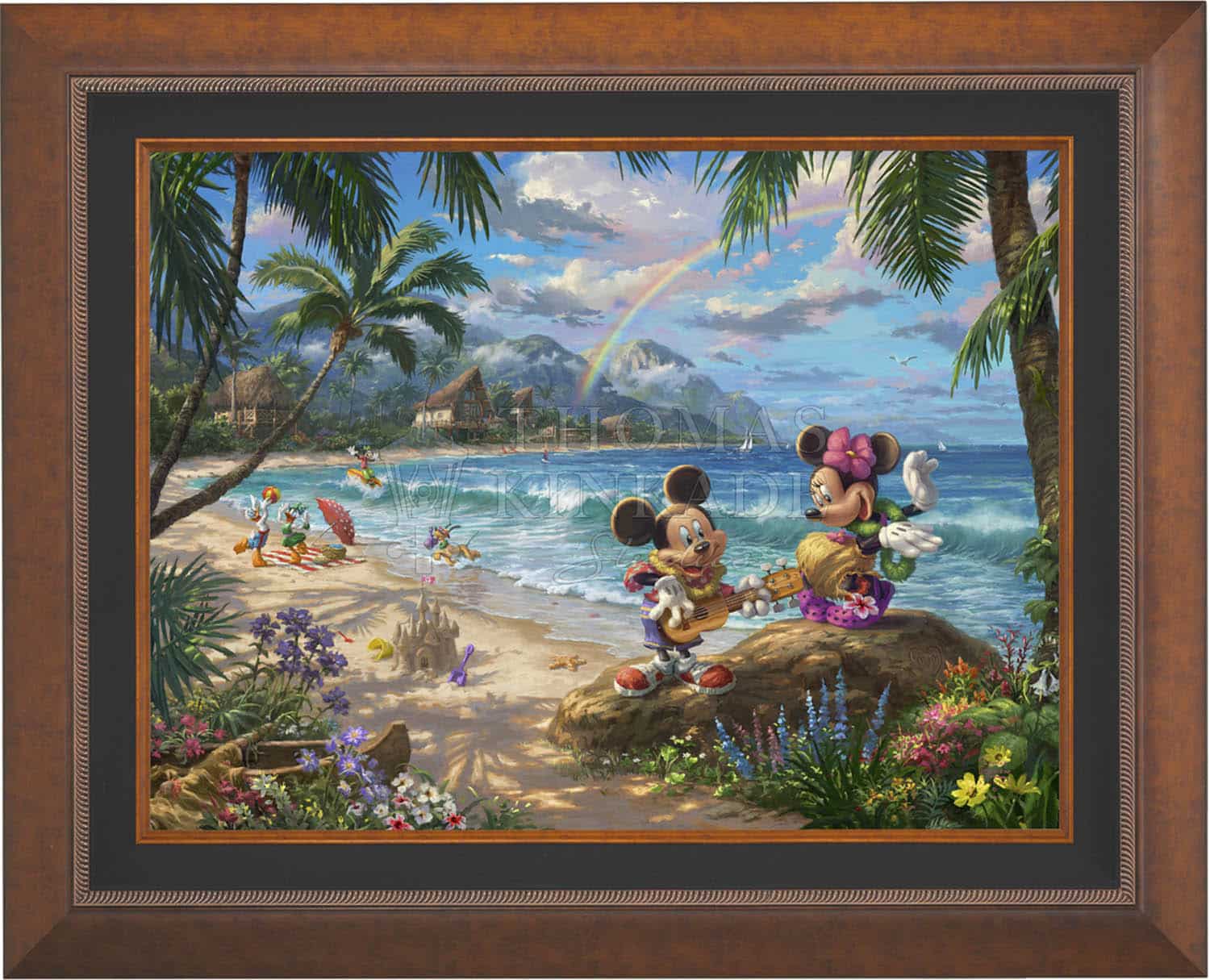 Disney Mickey and Minnie in Hawaii - Jewel Edition Art - Image 3