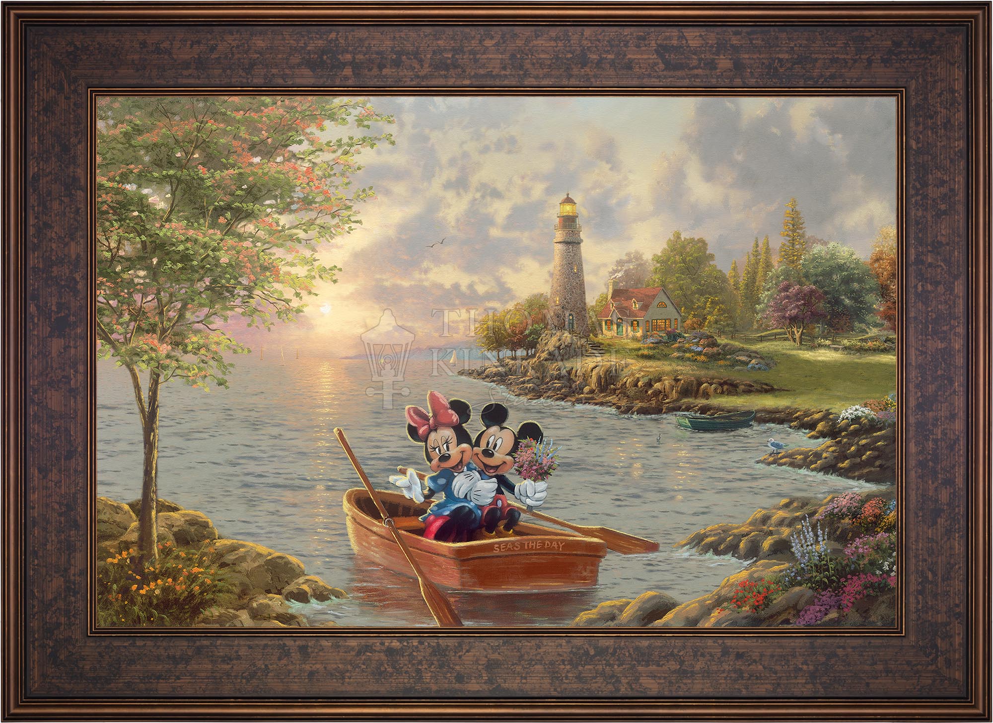 Disney Mickey and Minnie Lighthouse Cove - Limited Edition Canvas - Image 13