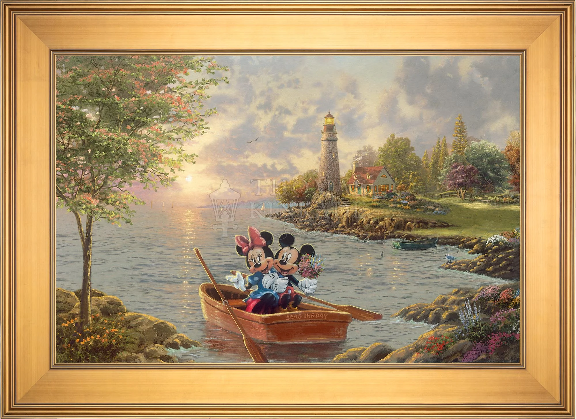 Disney Mickey and Minnie Lighthouse Cove - Limited Edition Canvas - Image 15
