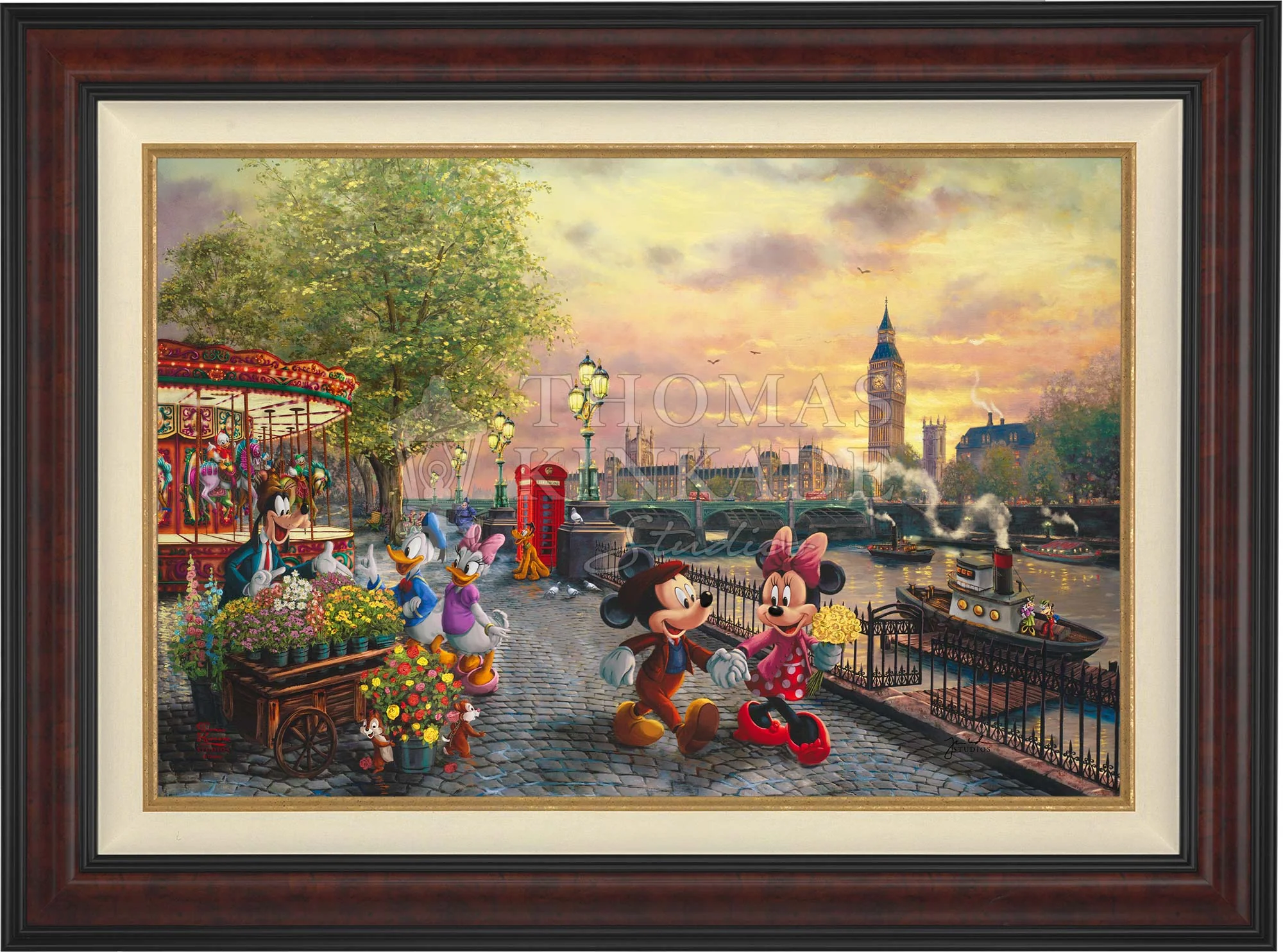 Disney Mickey and Minnie in London - Limited Edition Canvas
