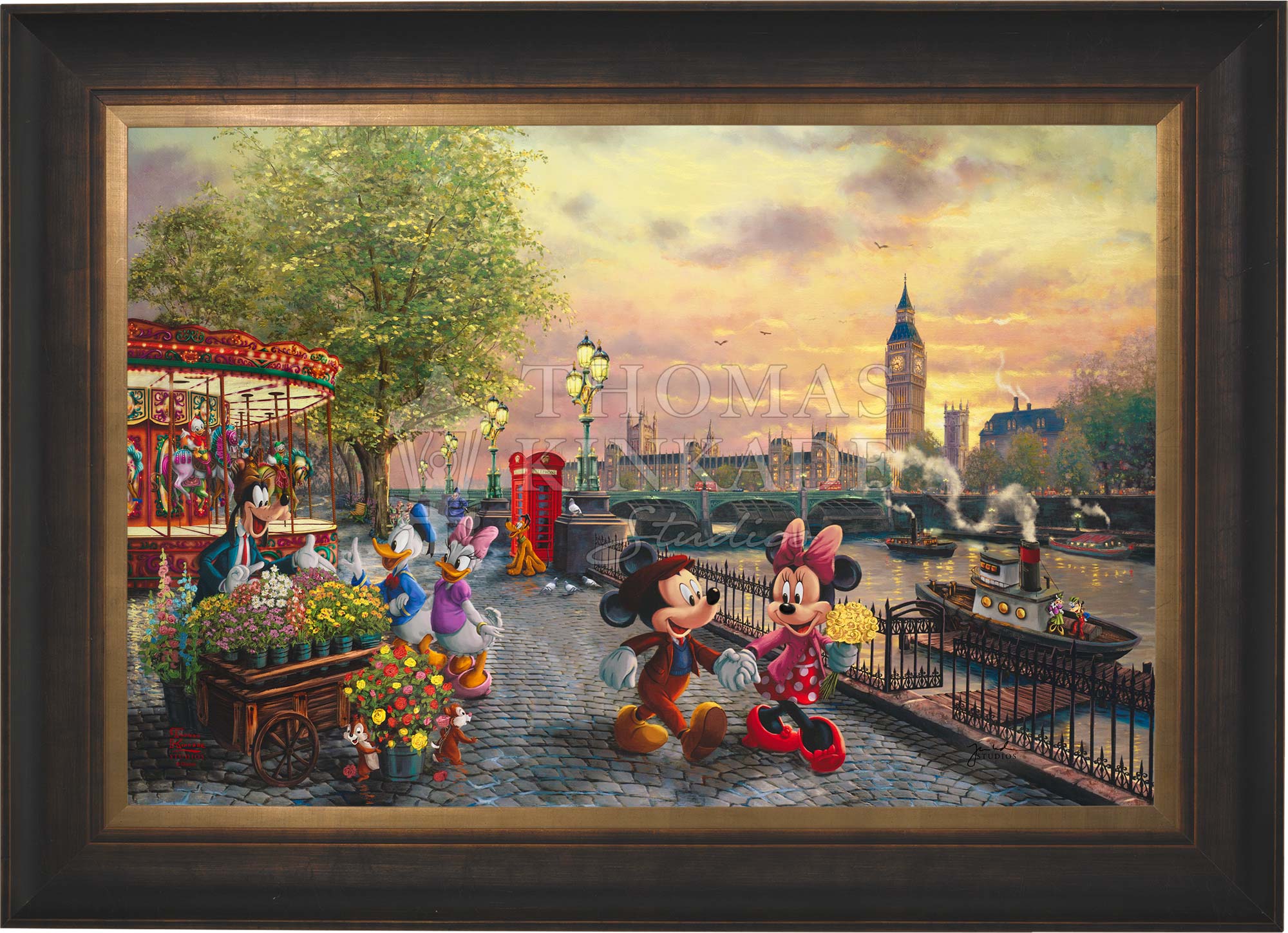 Disney Mickey and Minnie in London - Limited Edition Canvas - Image 11