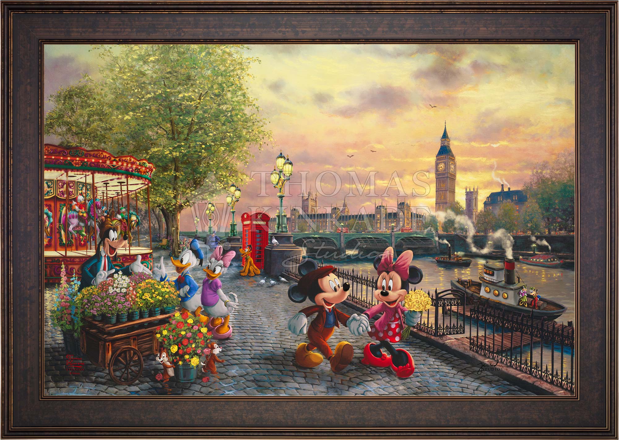 Disney Mickey and Minnie in London - Limited Edition Canvas - Image 13