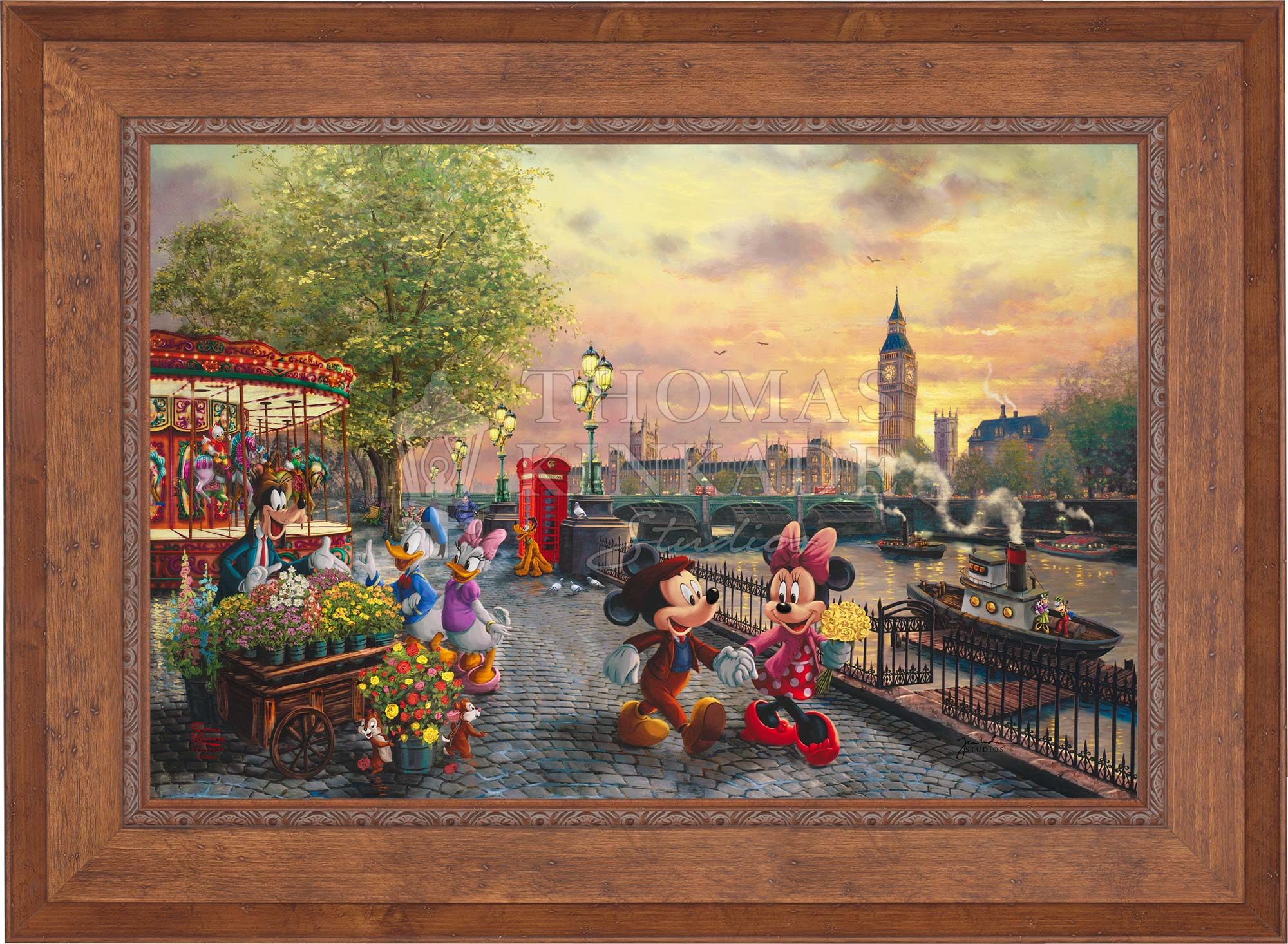 Disney Mickey and Minnie in London - Limited Edition Canvas - Image 16