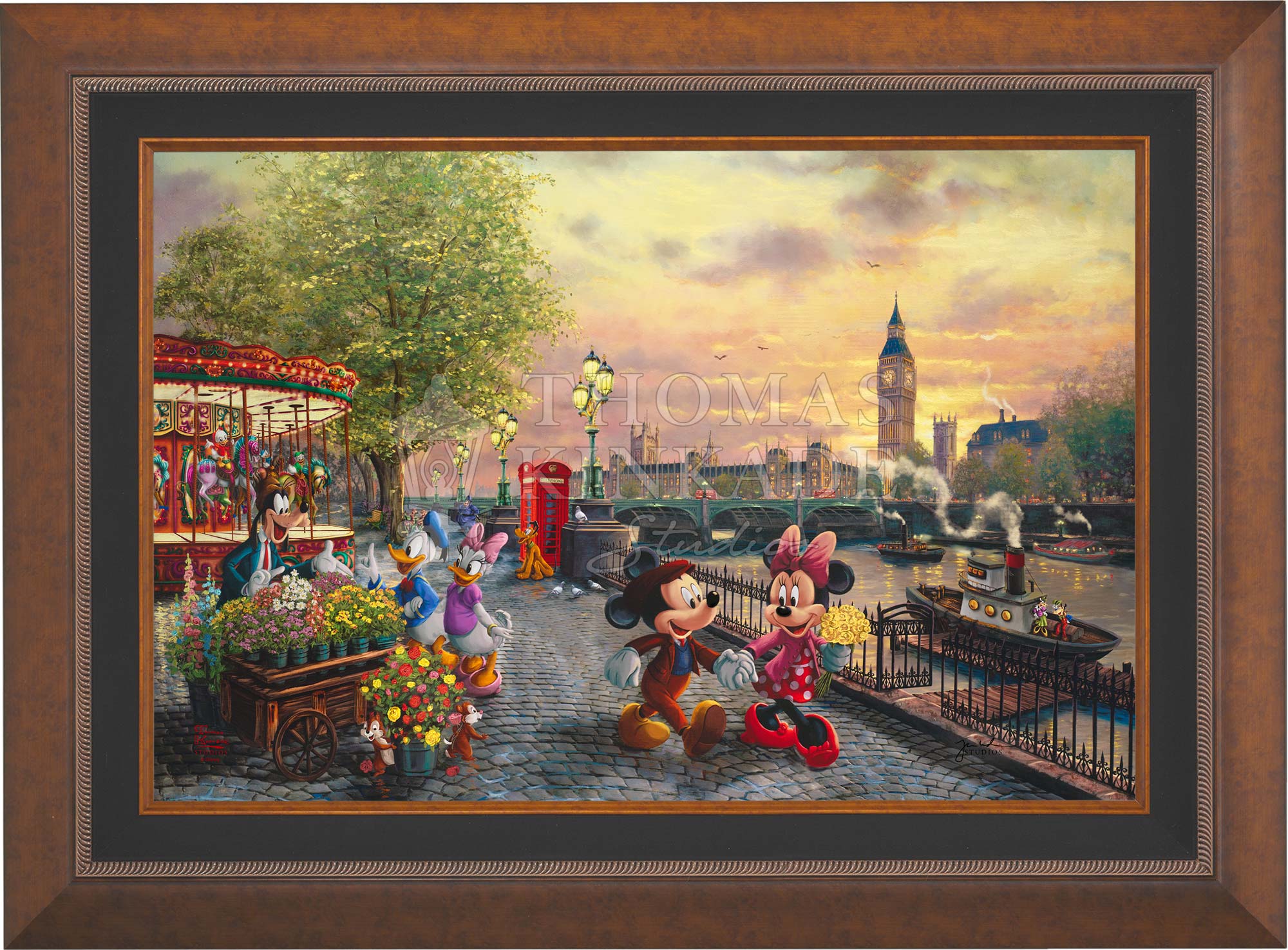 Disney Mickey and Minnie in London - Limited Edition Canvas - Image 3