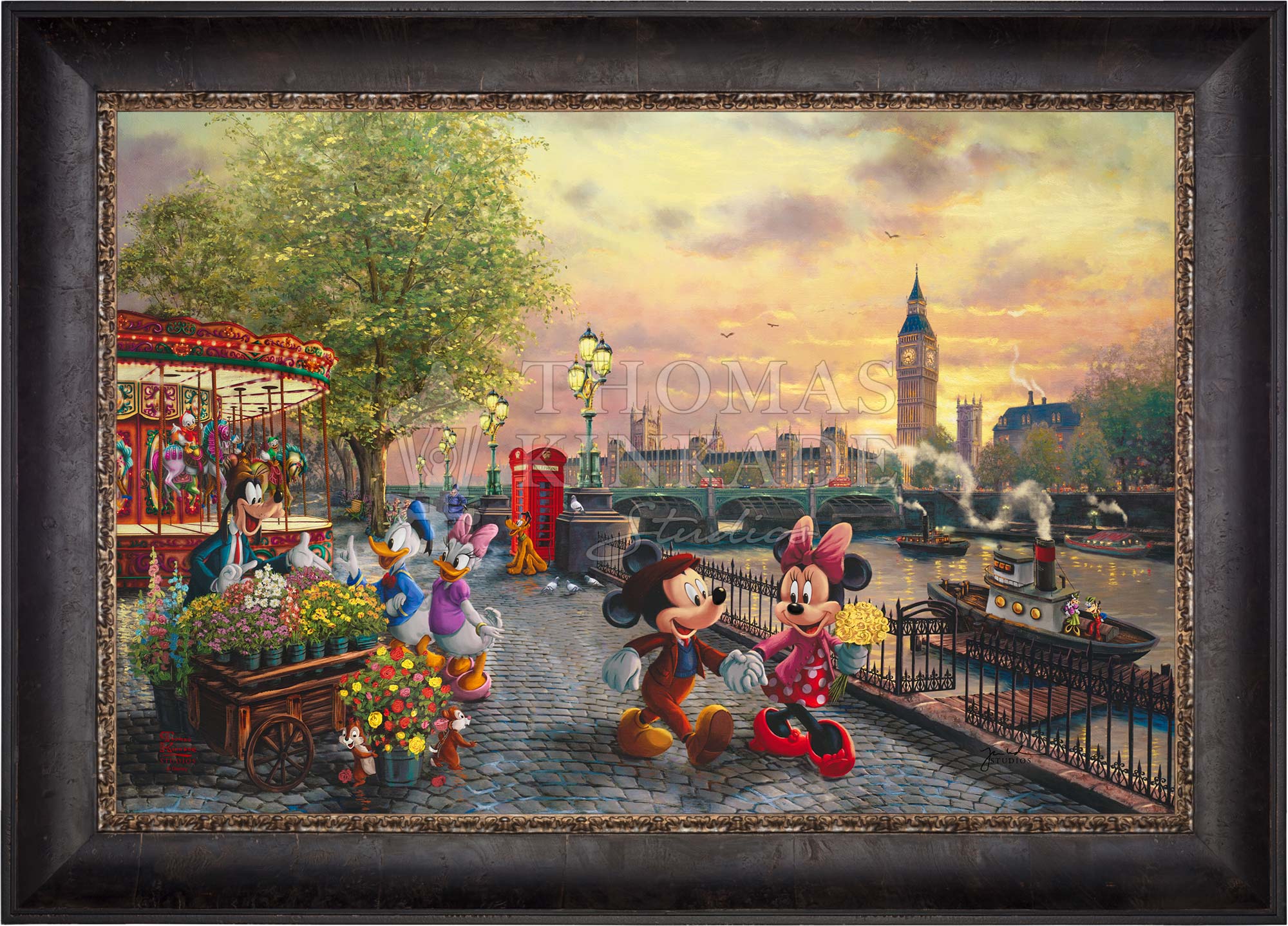 Disney Mickey and Minnie in London - Limited Edition Canvas - Image 5