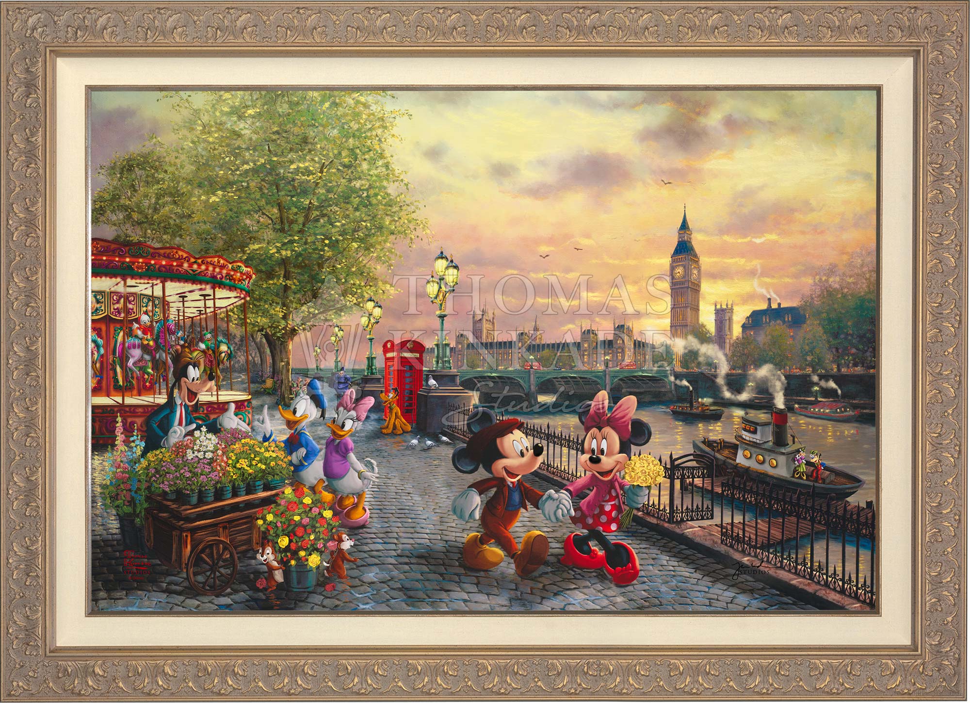 Disney Mickey and Minnie in London - Limited Edition Canvas - Image 7