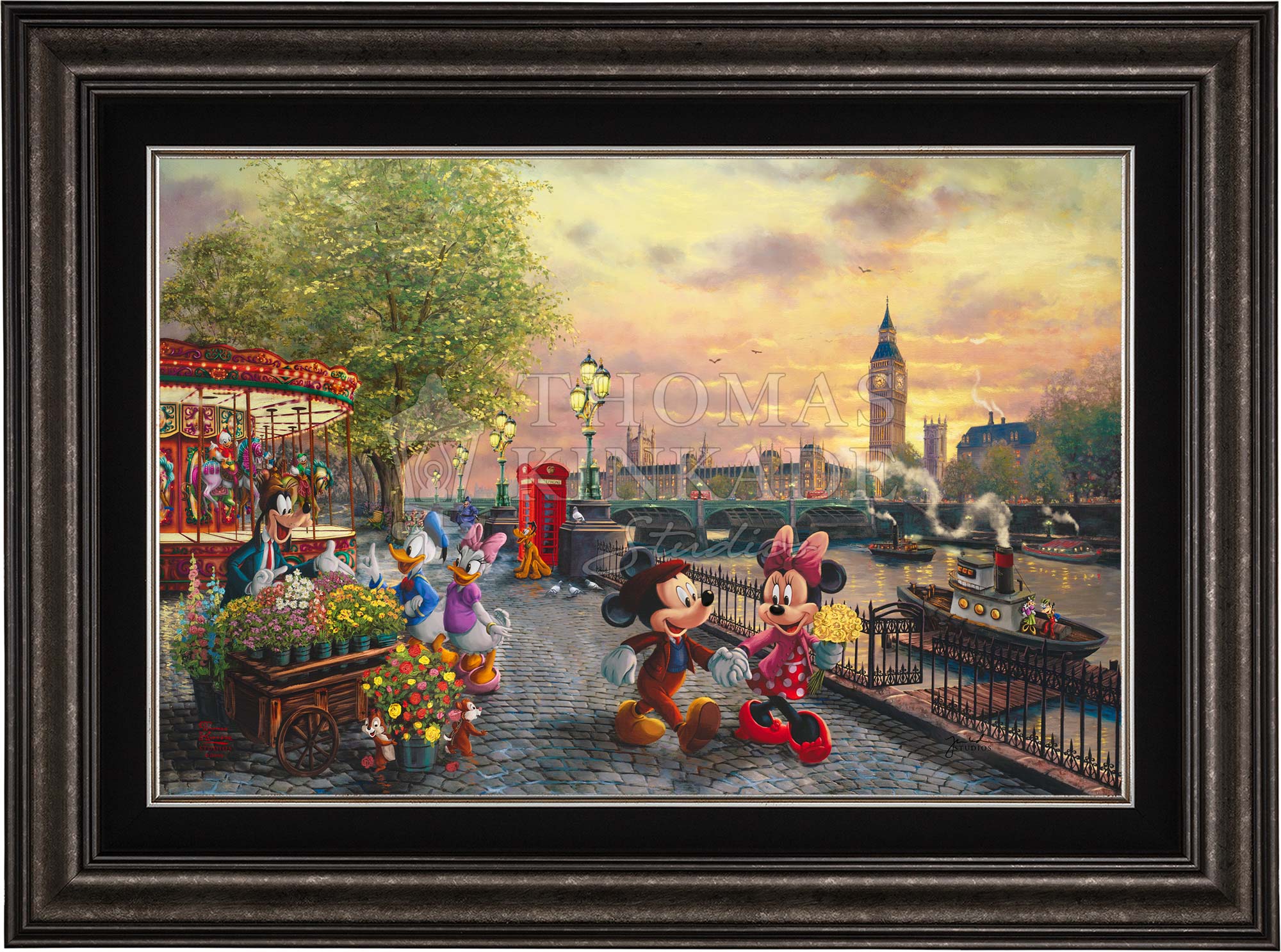 Disney Mickey and Minnie in London - Limited Edition Canvas - Image 9