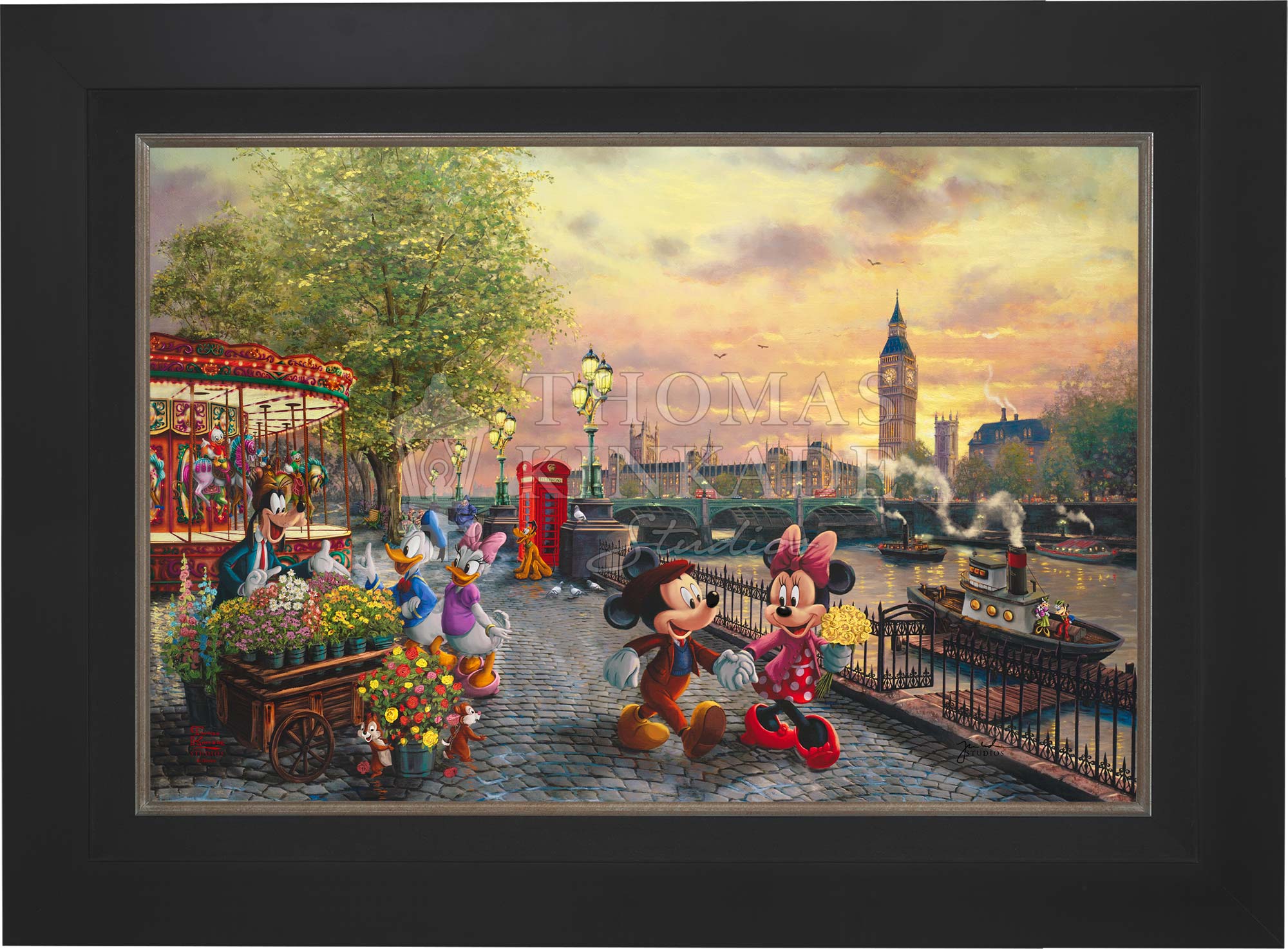 Disney Mickey and Minnie in London - Jewel Edition Art - Image 9