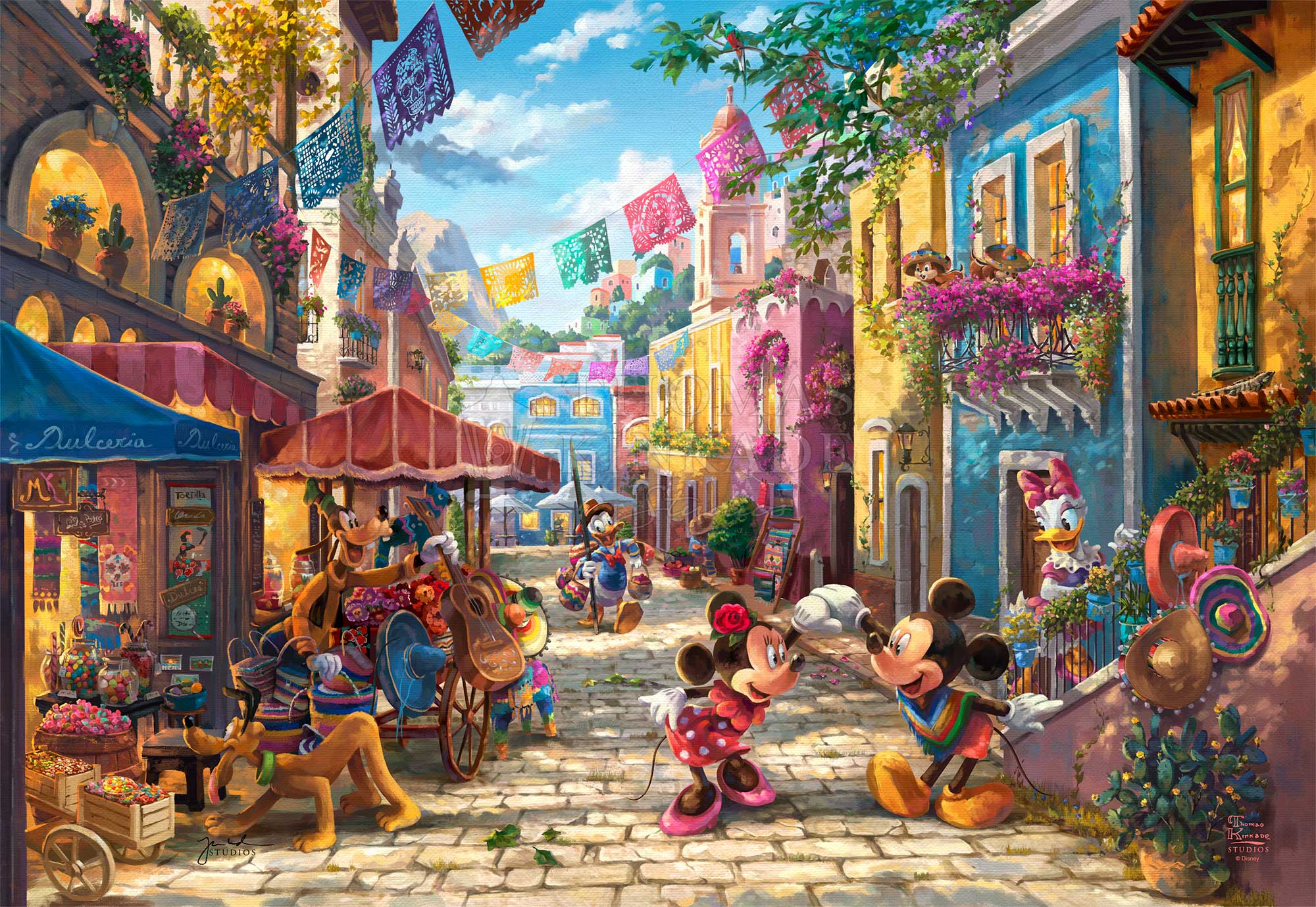 Disney Mickey and Minnie in Mexico - Limited Edition Canvas - Image 17