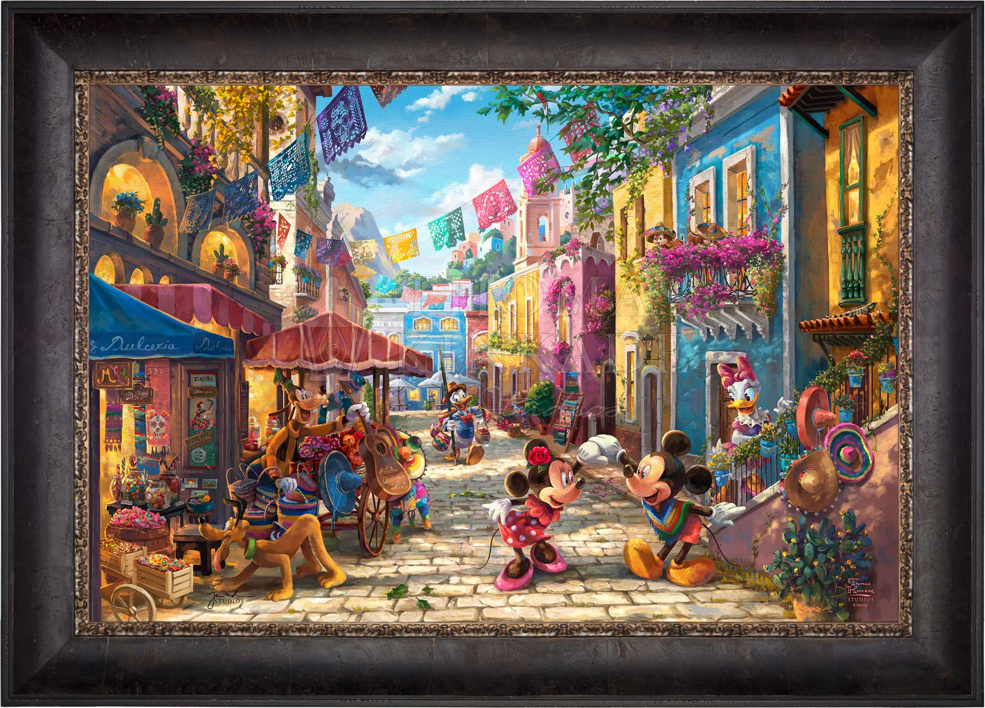 Disney Mickey and Minnie in Mexico - Limited Edition Canvas - Image 5