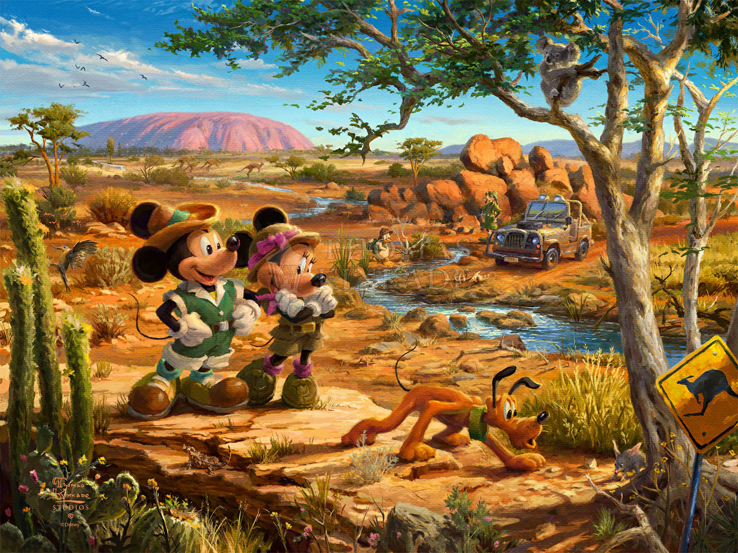 Disney Mickey and Minnie in the Outback - Jewel Edition Art - Image 17