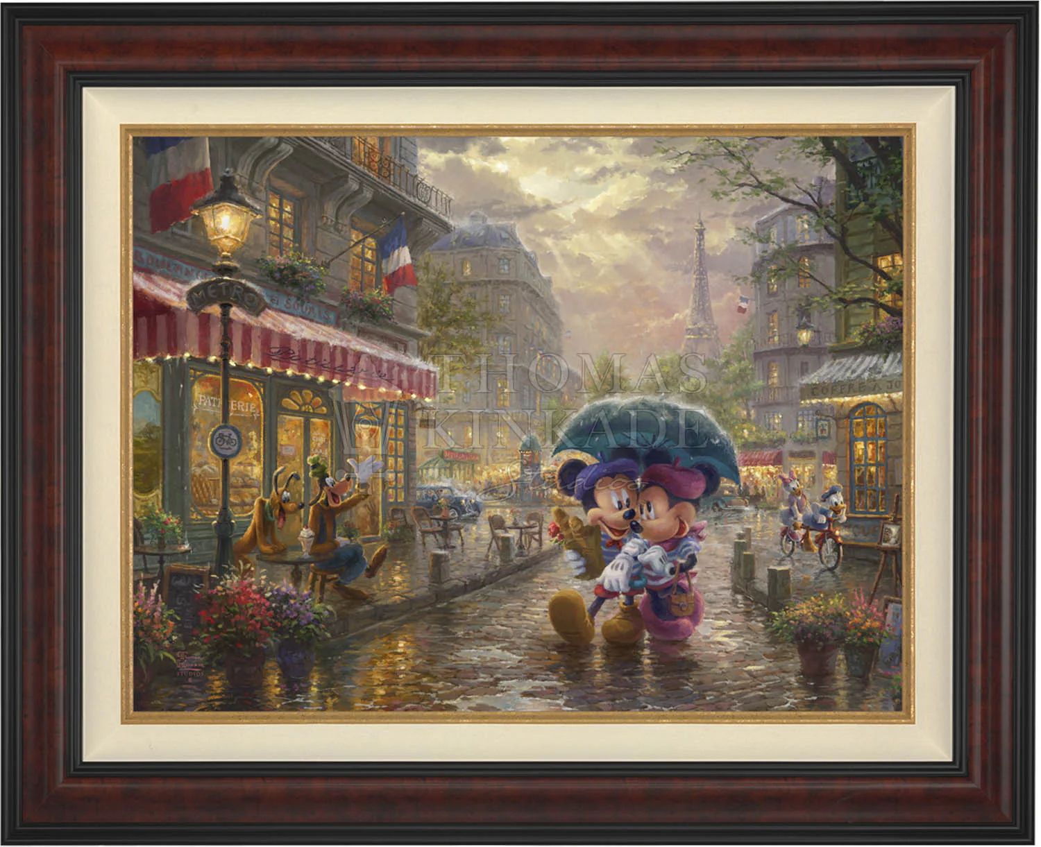 Disney Mickey and Minnie in Paris - Jewel Edition Art - Image 4