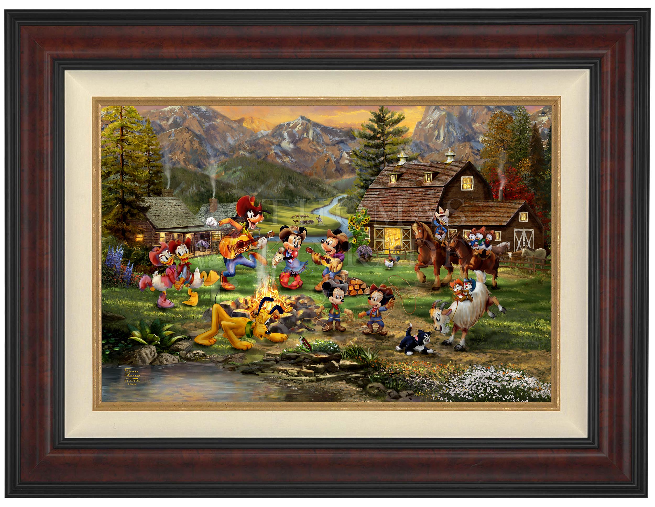 Disney Mickey and Minnie Rocky Mountain Round-Up - Limited Edition Canvas