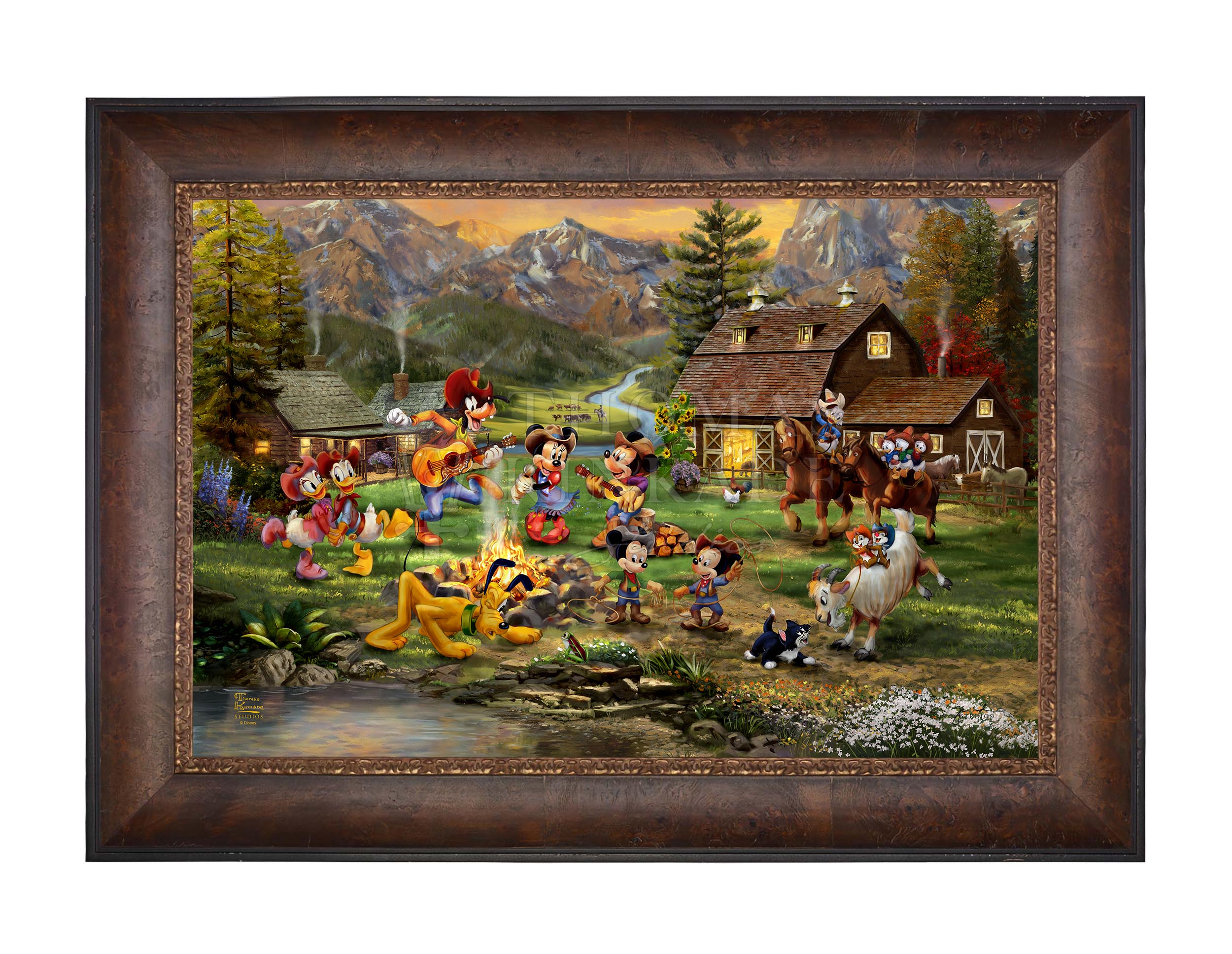 Disney Mickey and Minnie Rocky Mountain Round-Up - Limited Edition Canvas - Image 10