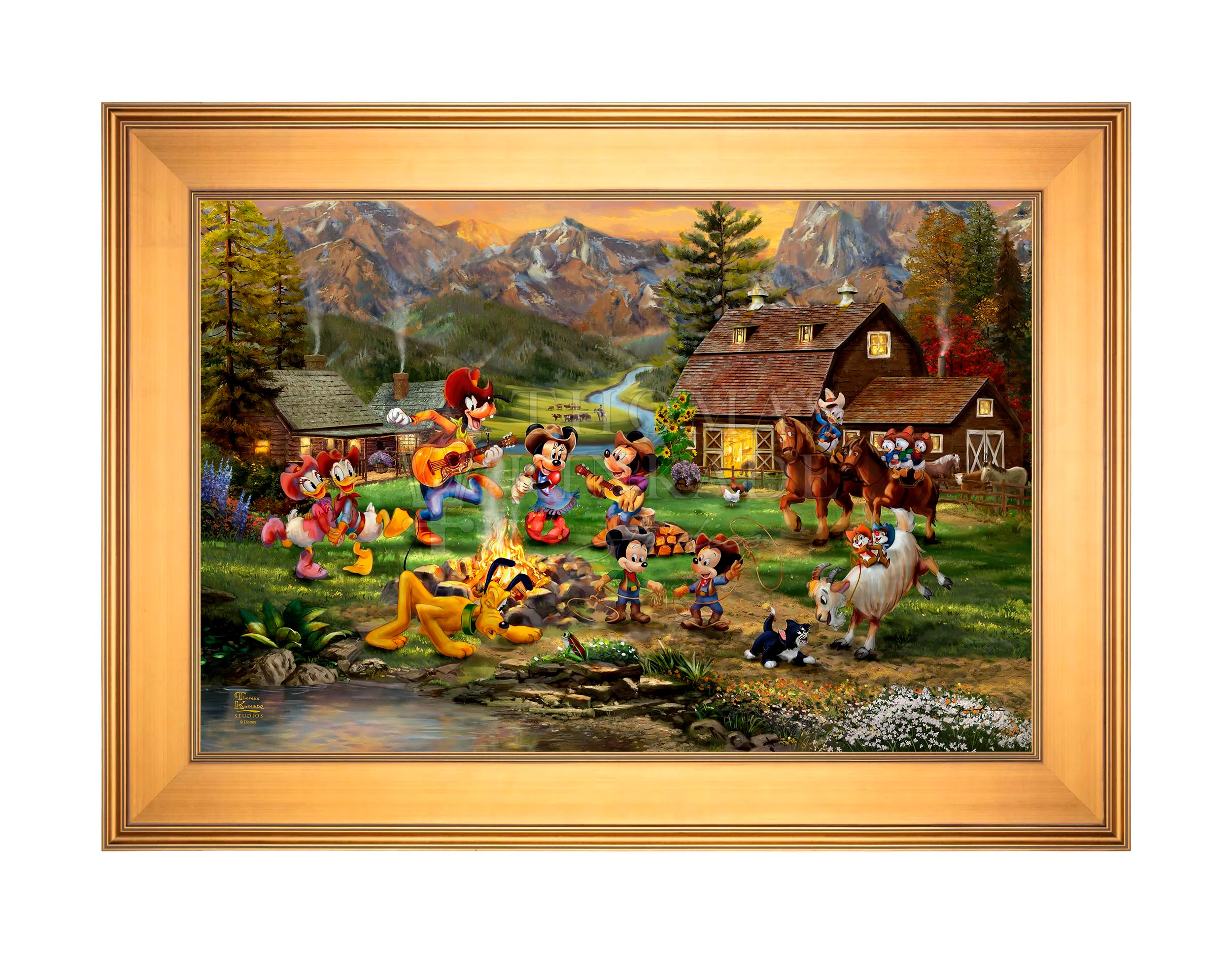 Disney Mickey and Minnie Rocky Mountain Round-Up - Limited Edition Canvas - Image 12