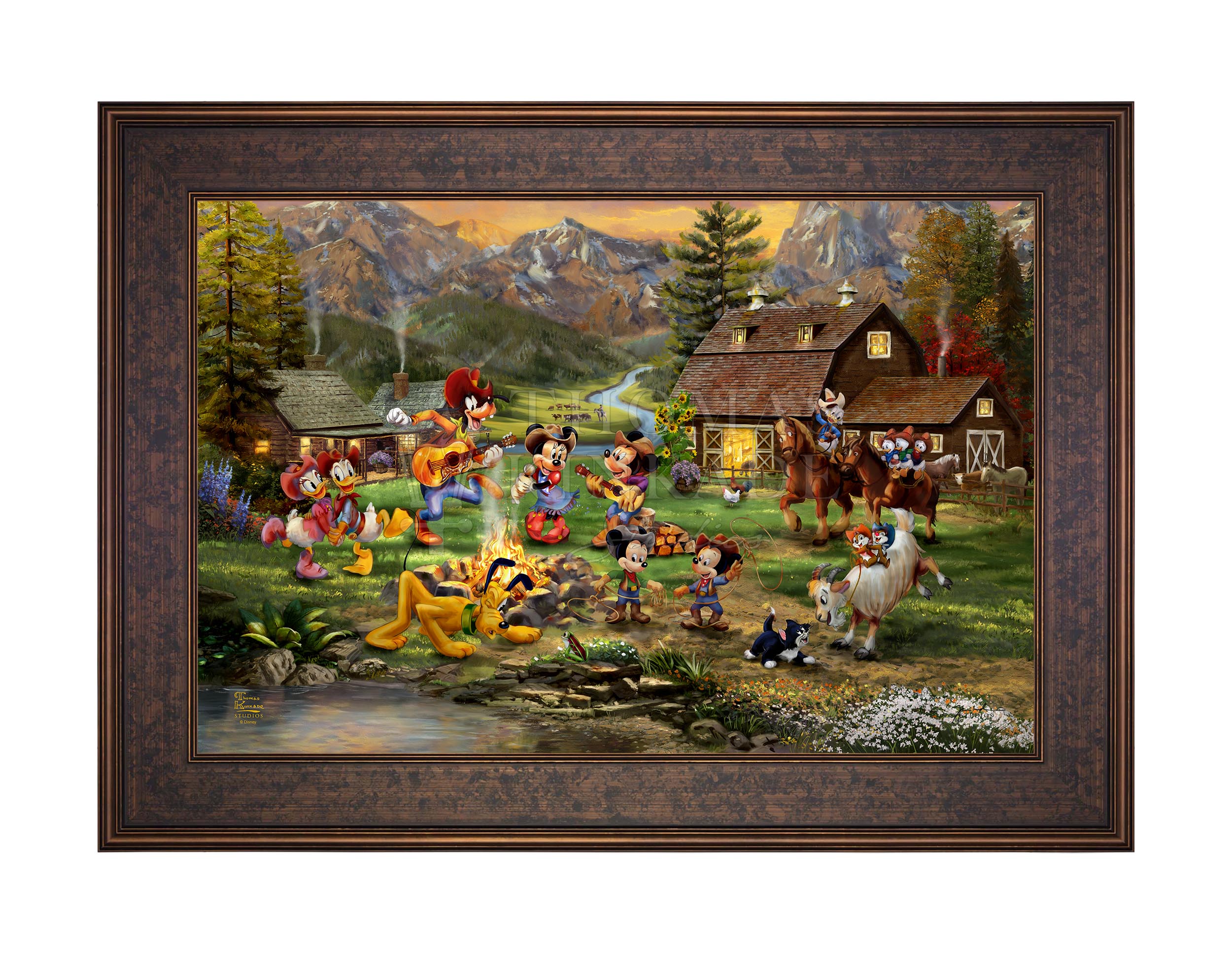 Disney Mickey and Minnie Rocky Mountain Round-Up - Limited Edition Canvas - Image 13