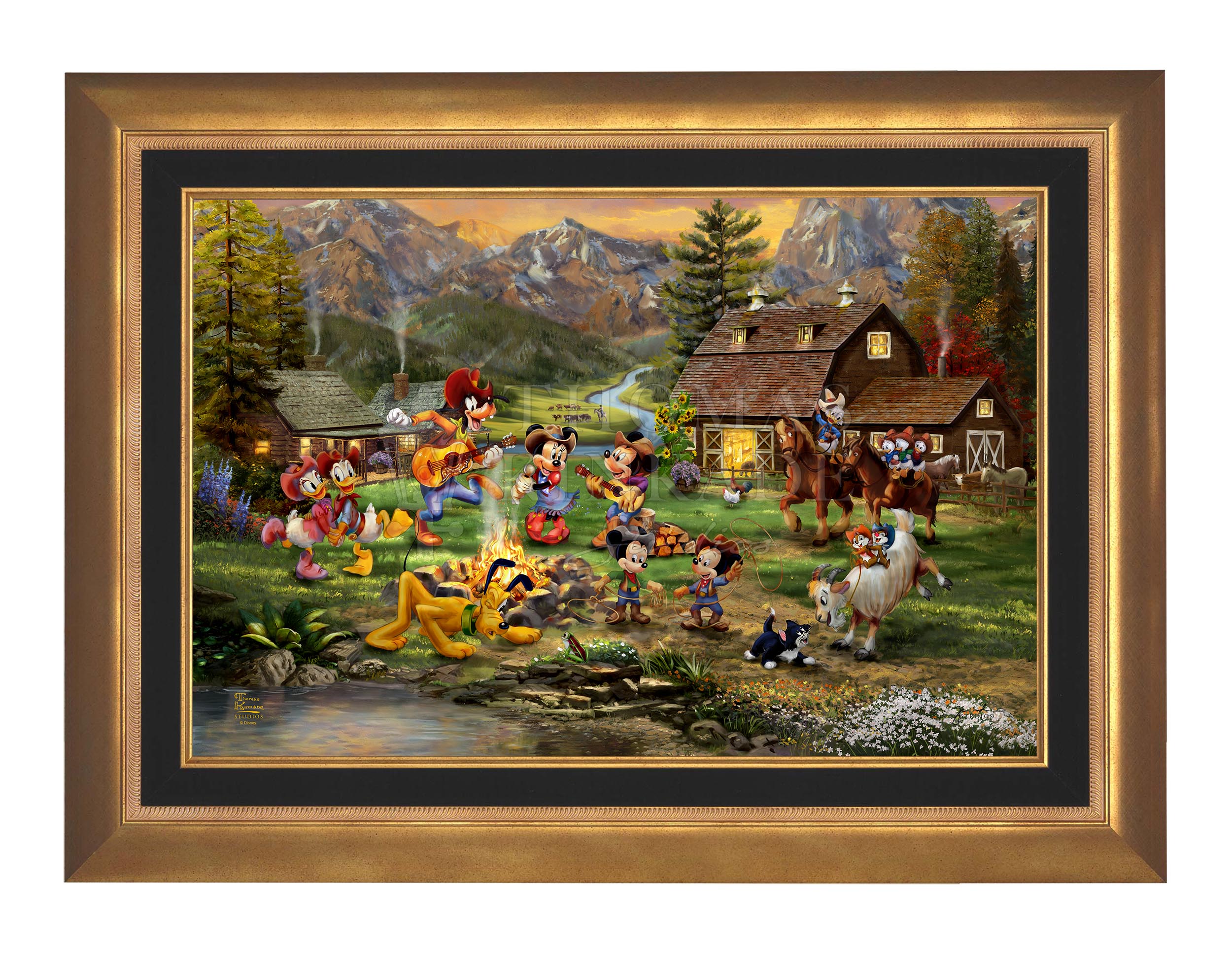 Disney Mickey and Minnie Rocky Mountain Round-Up - Limited Edition Canvas - Image 6