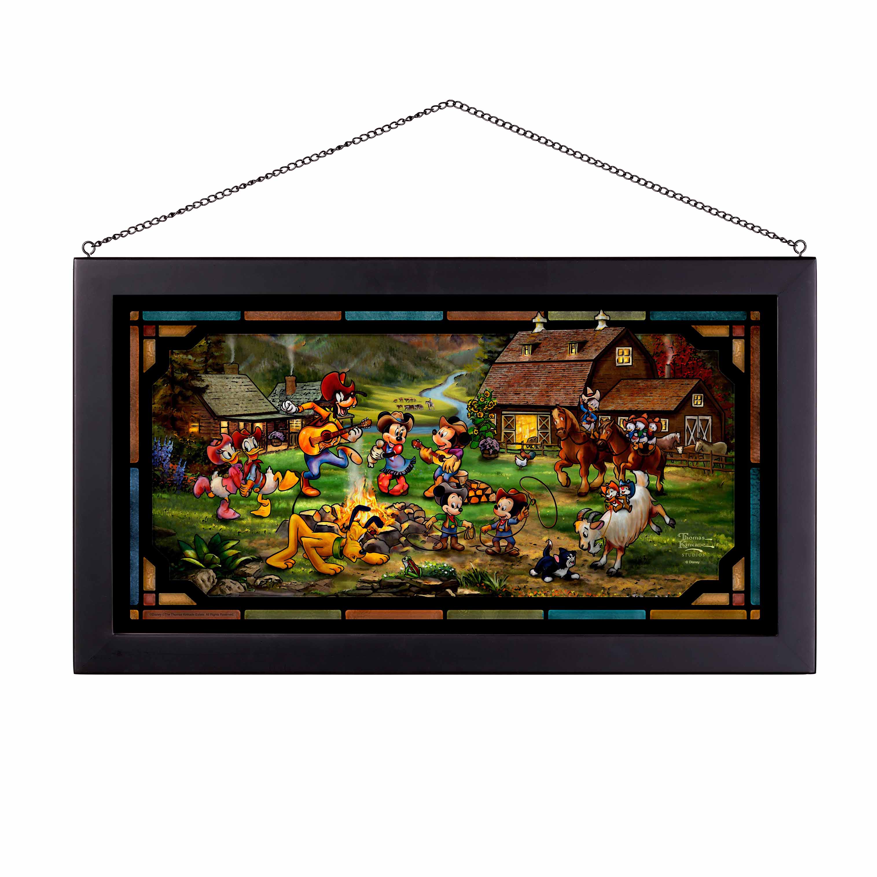 Disney Mickey and Minnie Rocky Mountain Round-Up - Stained Glass Art - Image 2
