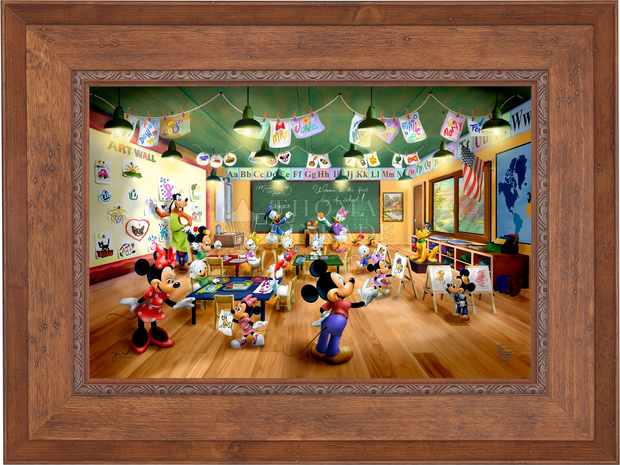 Disney Mickey and Minnie Schoolhouse - Limited Edition Canvas - Image 14