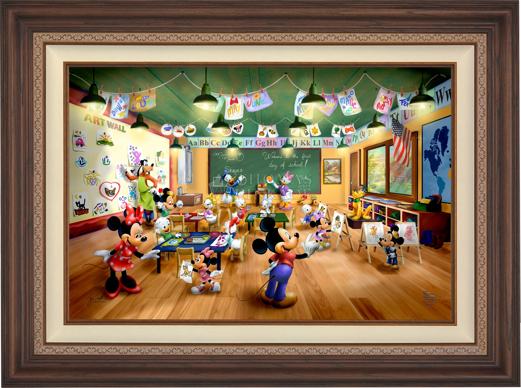 Disney Mickey and Minnie Schoolhouse - Limited Edition Canvas - Image 19