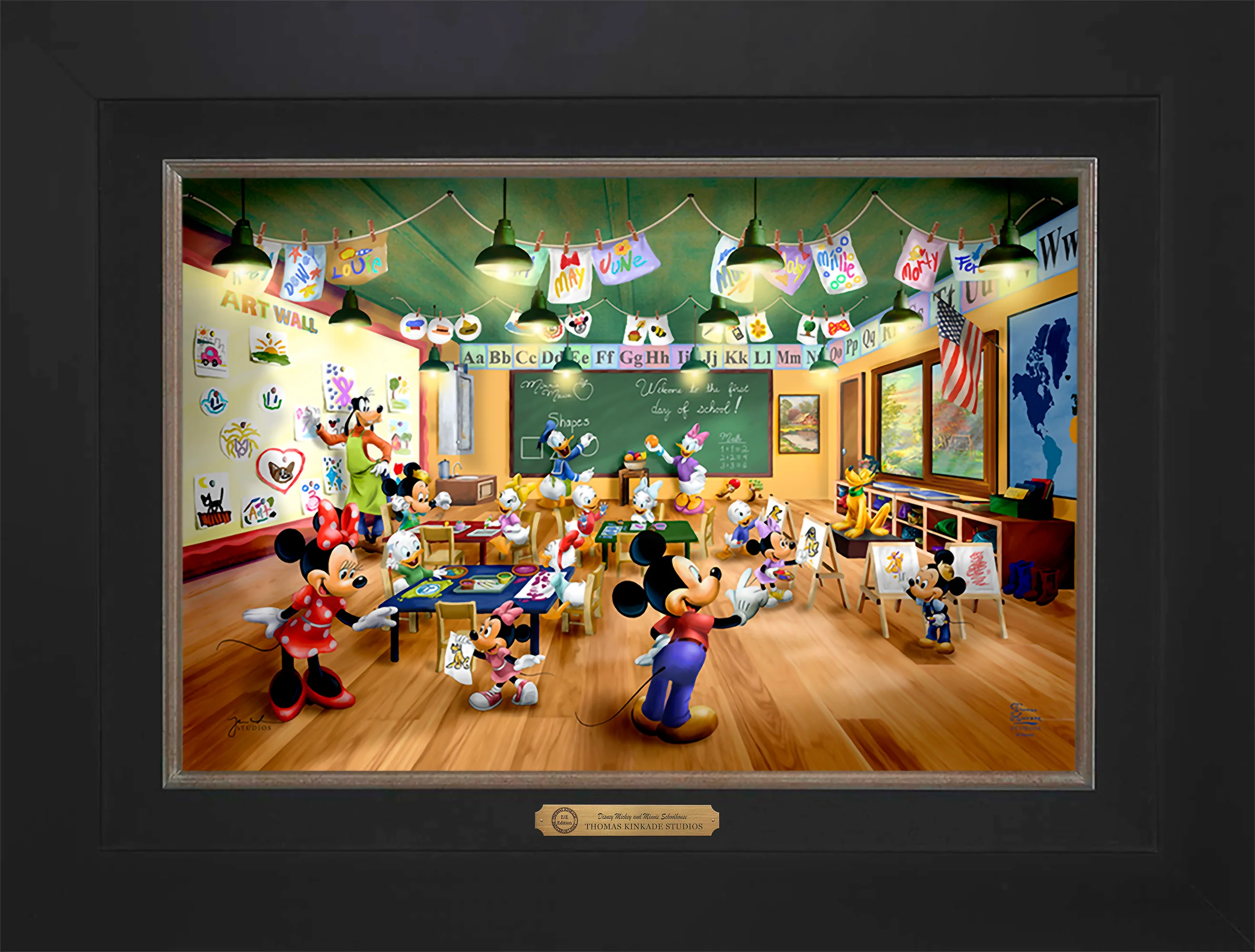 Disney Mickey and Minnie Schoolhouse - Limited Edition Canvas - Image 31