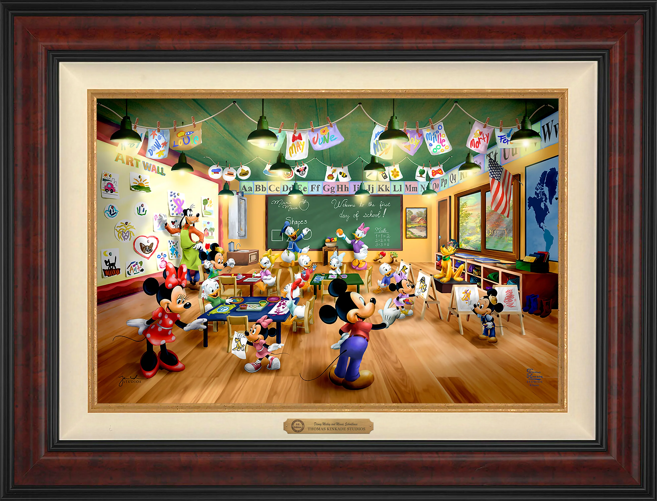 Disney Mickey and Minnie Schoolhouse - Limited Edition Canvas - Image 42