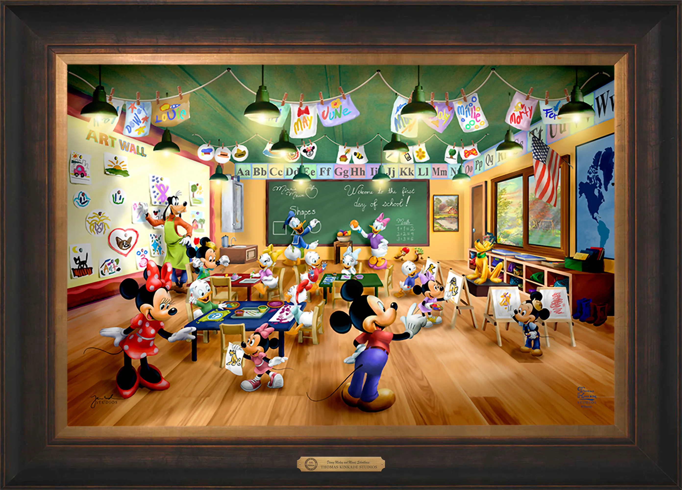 Disney Mickey and Minnie Schoolhouse - Limited Edition Canvas - Image 44