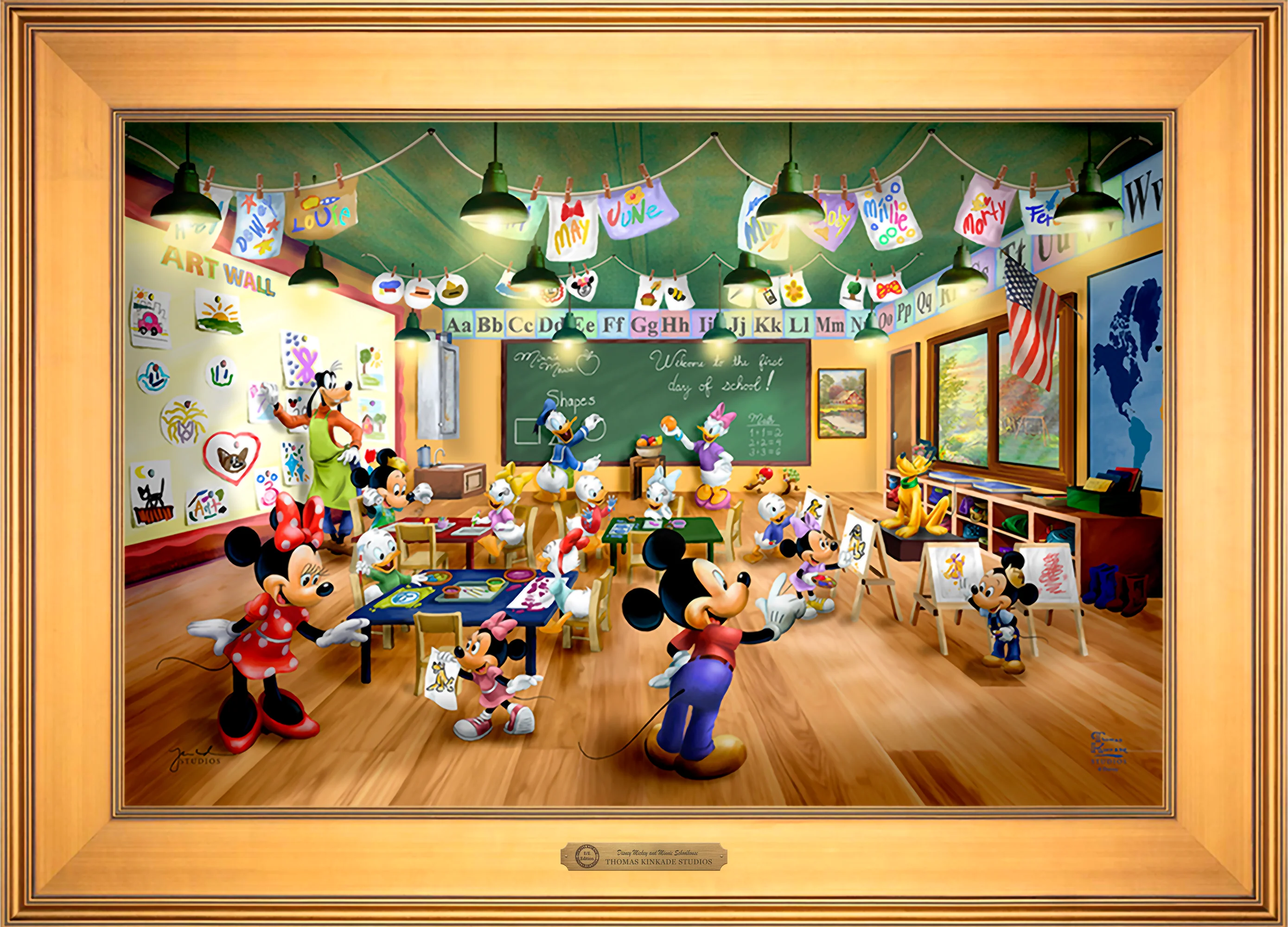 Disney Mickey and Minnie Schoolhouse - Limited Edition Canvas - Image 48