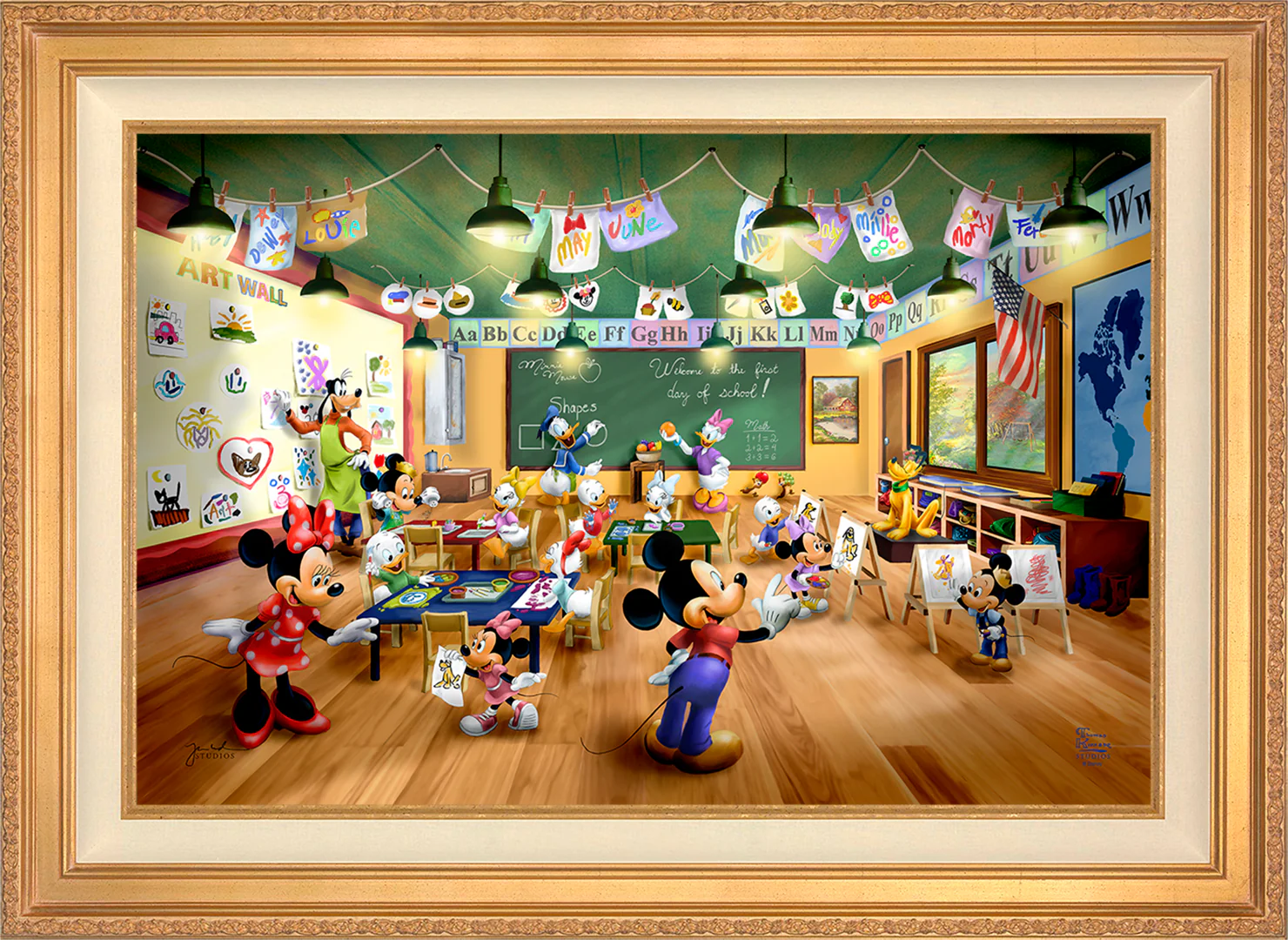 Disney Mickey and Minnie Schoolhouse - Limited Edition Canvas - Image 51