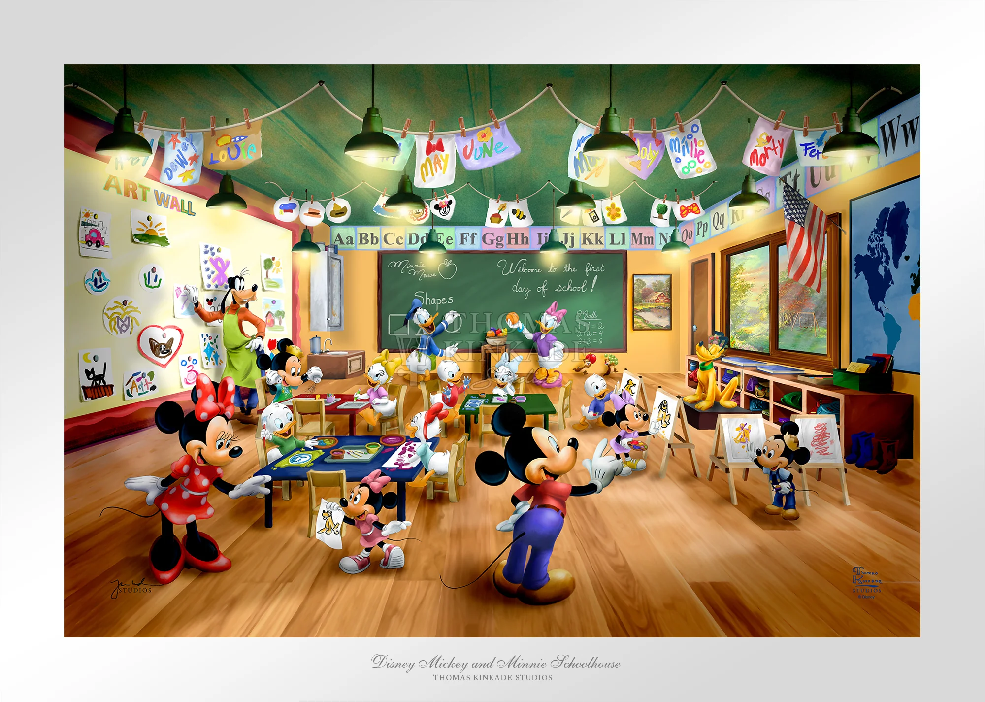 Disney Mickey and Minnie Schoolhouse - Limited Edition Paper - Image 2