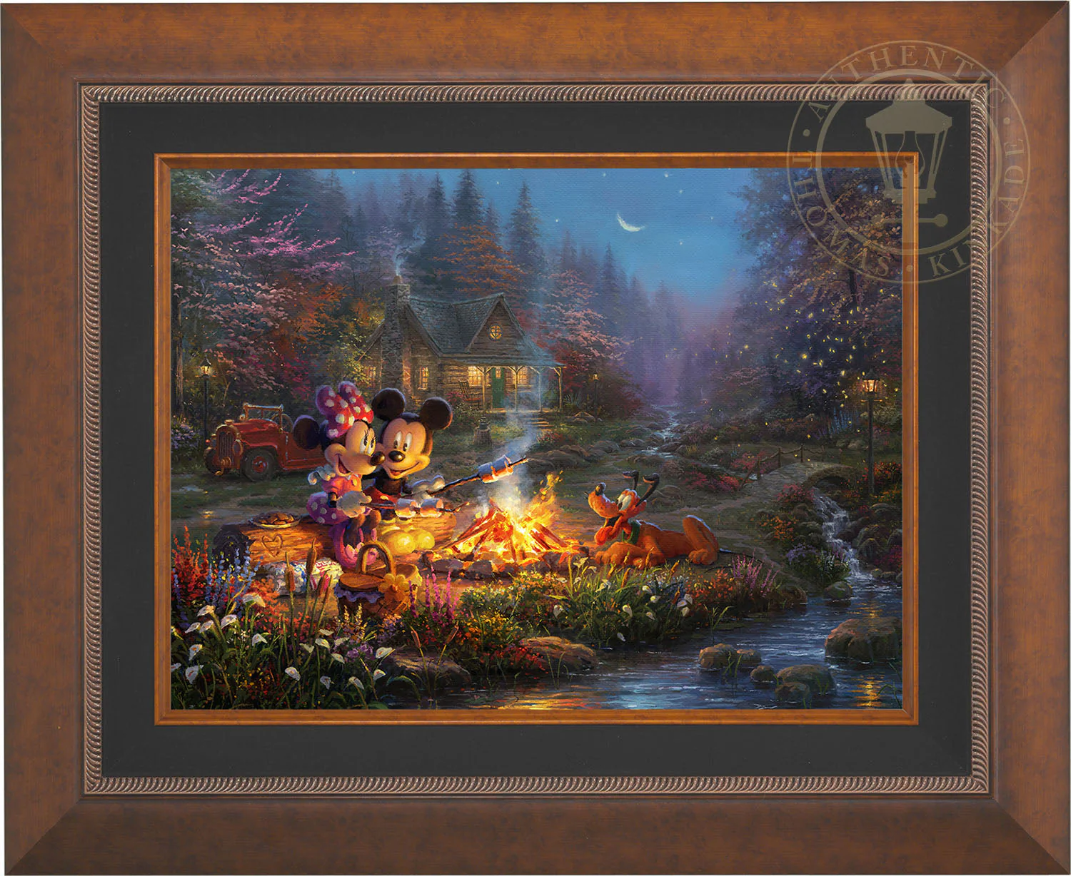 Disney Mickey and Minnie - Sweetheart Campfire - Limited Edition Canvas - Image 3