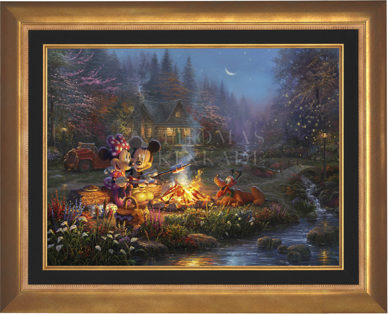 Disney Mickey and Minnie - Sweetheart Campfire - Jewel Edition Art