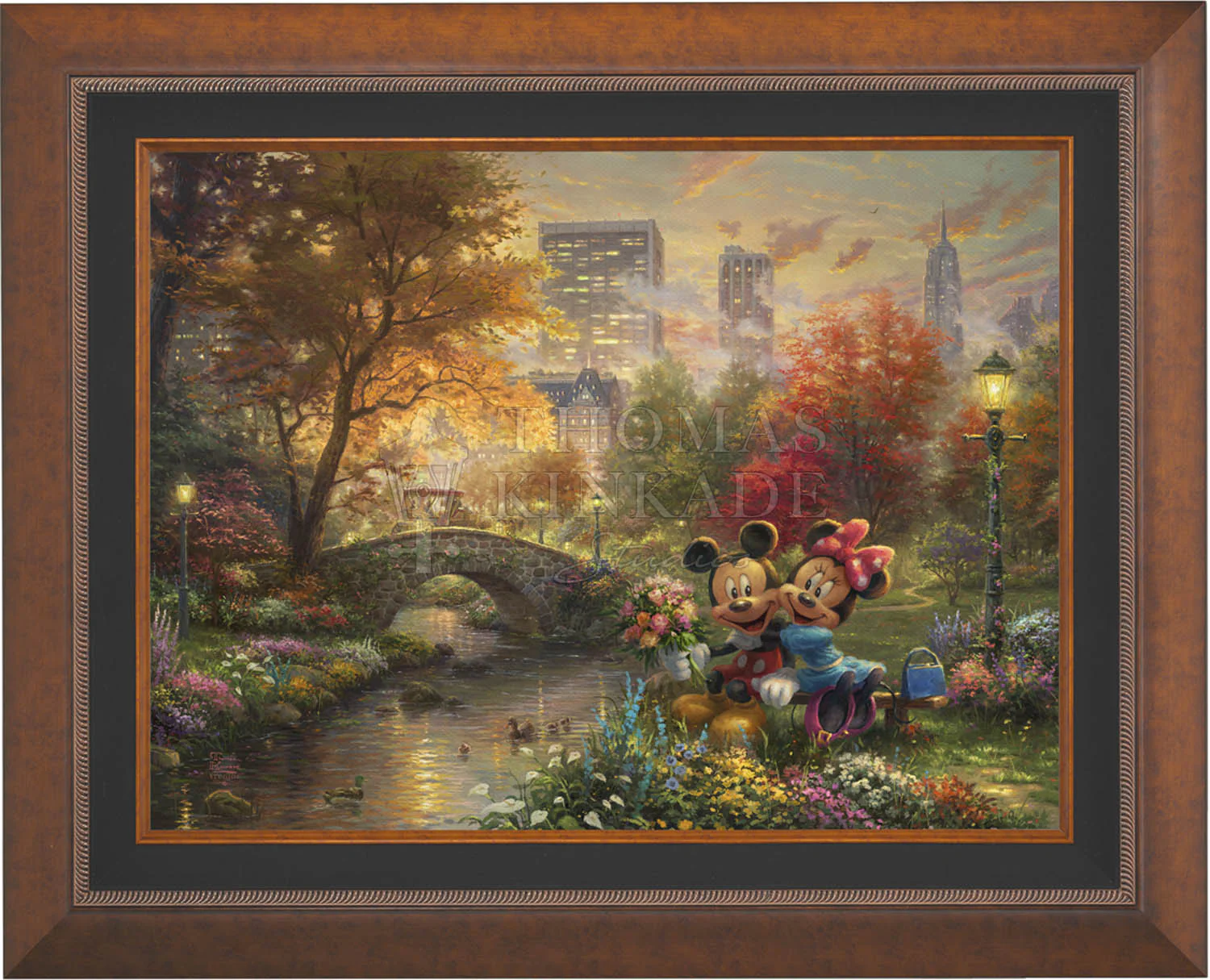 Disney Mickey and Minnie - Sweetheart Central Park - Jewel Edition Art - Image 3