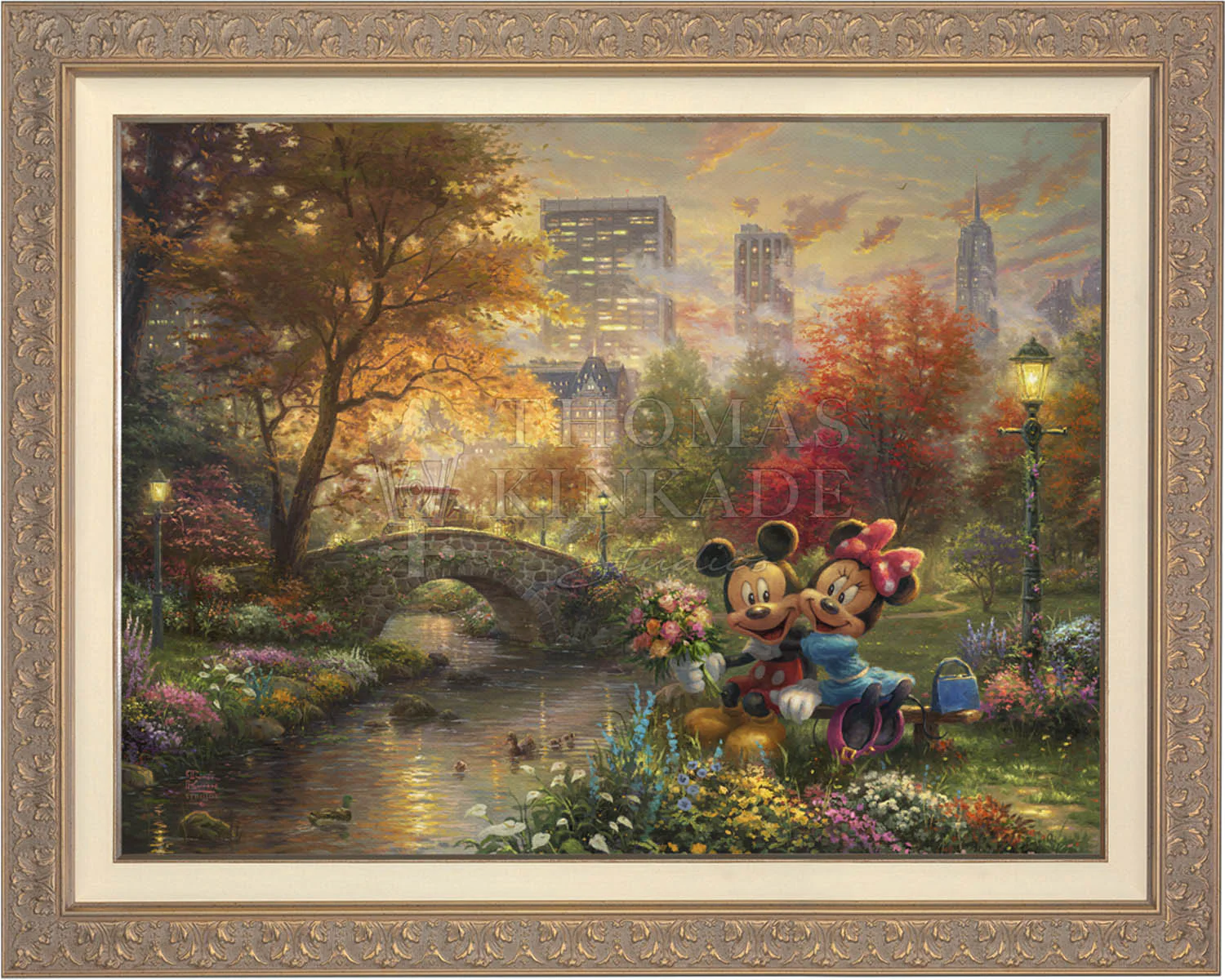 Disney Mickey and Minnie - Sweetheart Central Park - Jewel Edition Art - Image 7