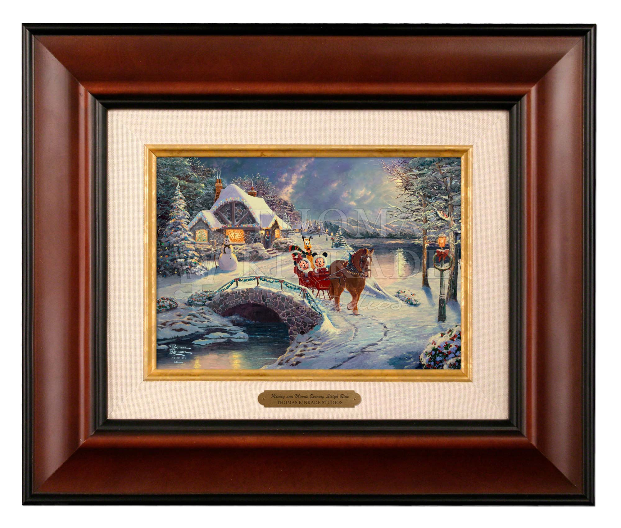 Disney Mickey and Minnie Evening Sleigh Ride - Brushworks