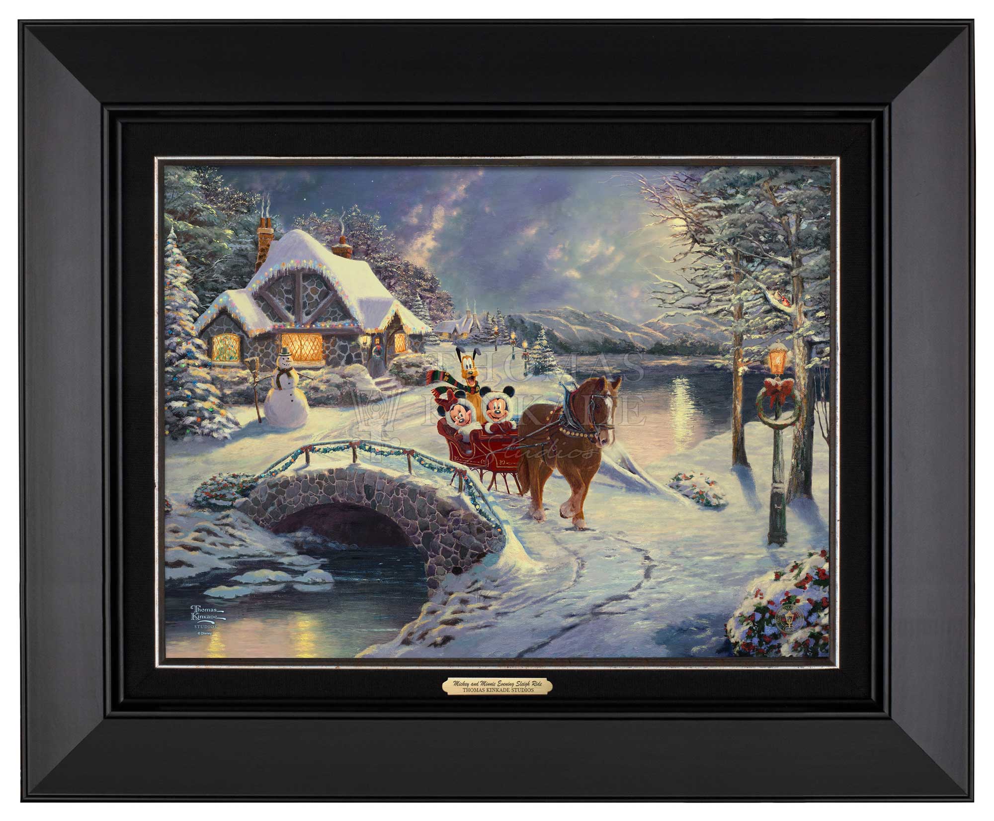 Disney Mickey and Minnie Evening Sleigh Ride - Canvas Classics - Image 3