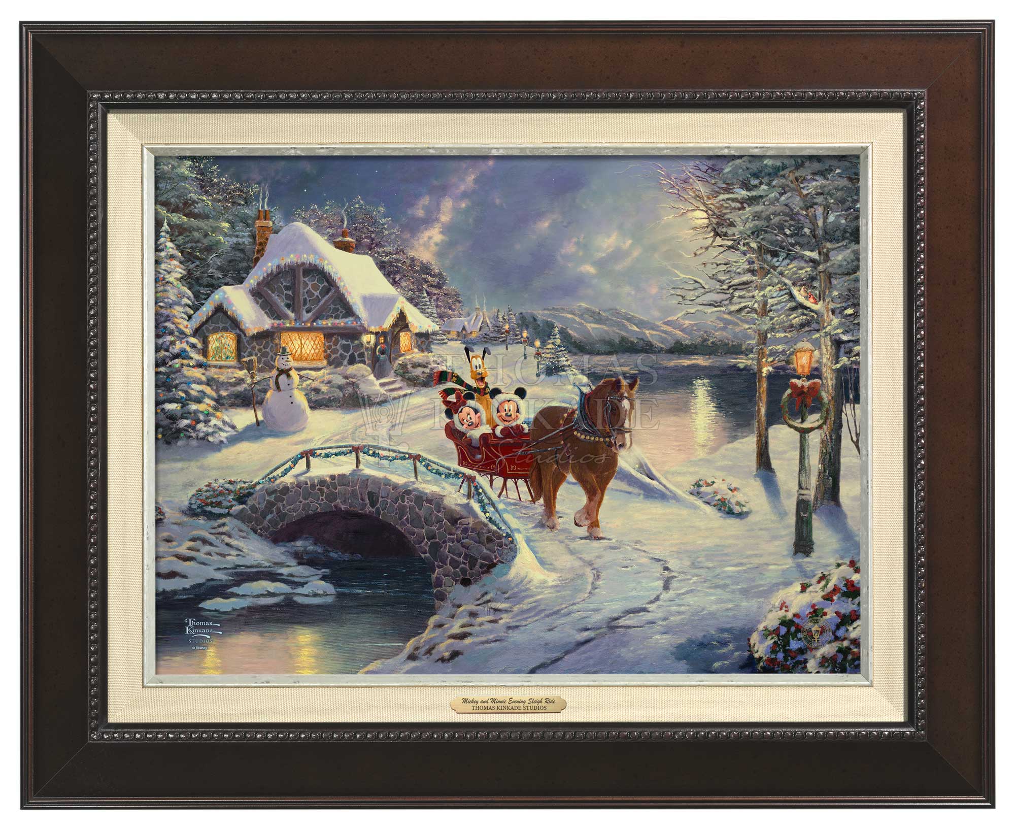 Disney Mickey and Minnie Evening Sleigh Ride - Canvas Classics - Image 5