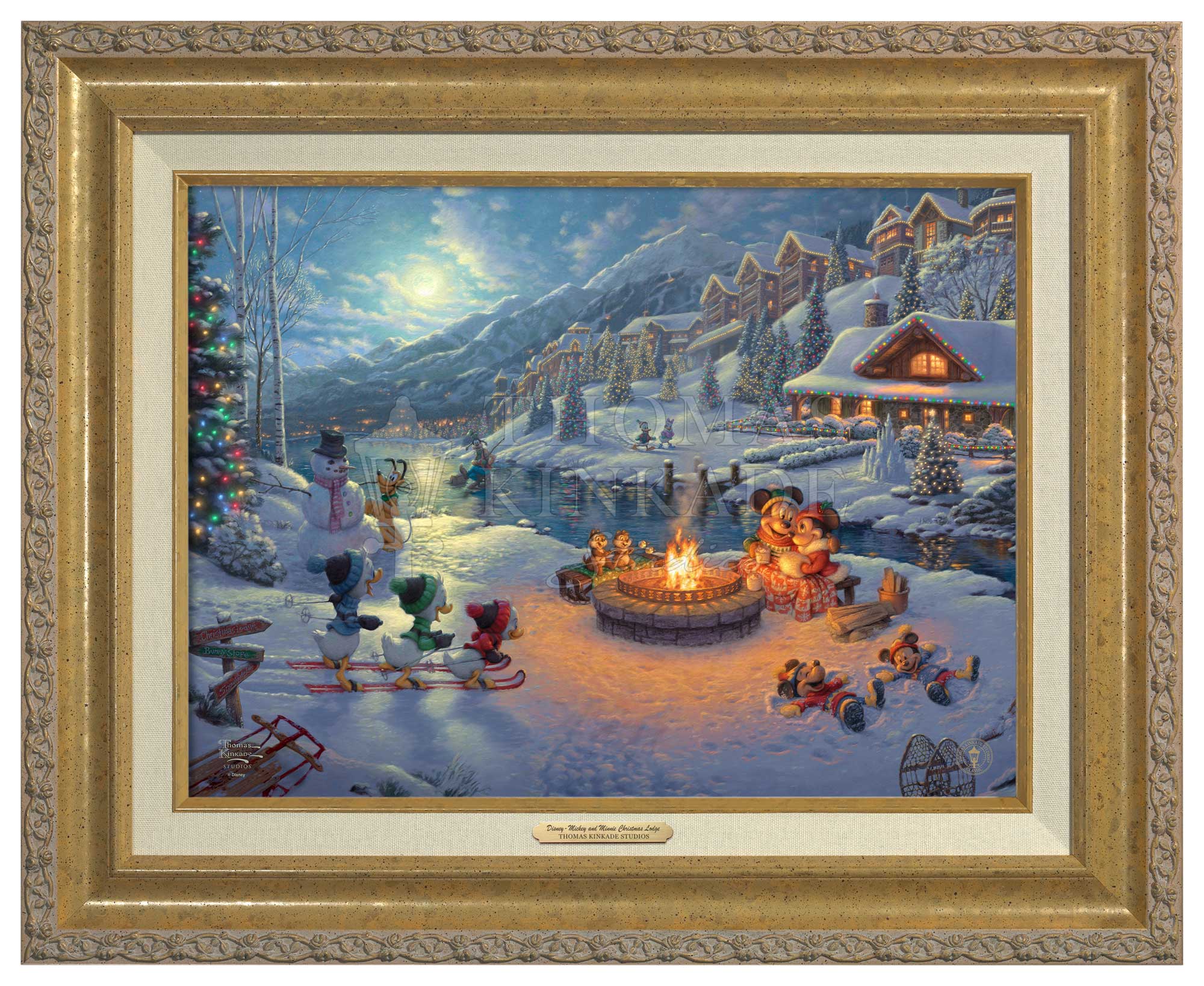 Disney Mickey and Minnie Christmas Lodge - Canvas Classics - Image 3