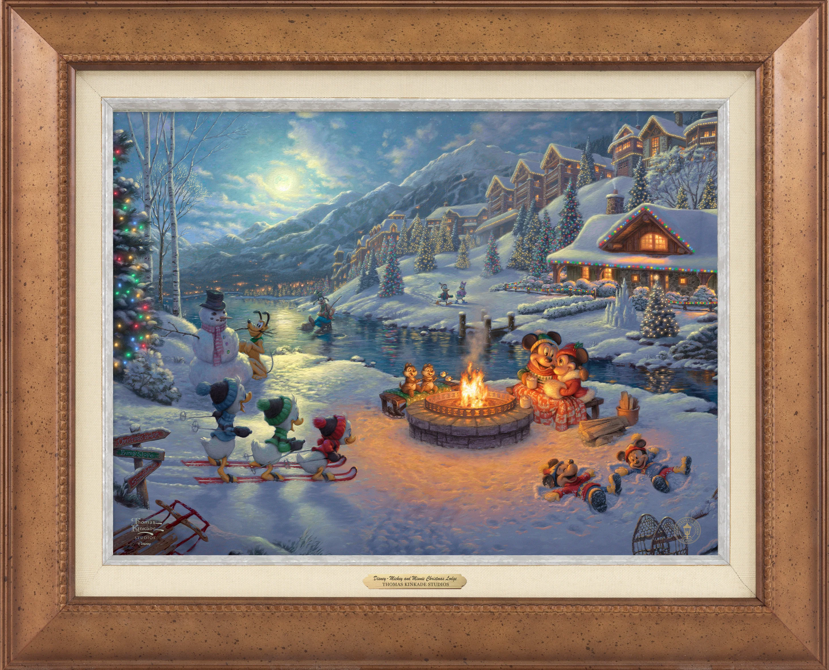 Disney Mickey and Minnie Christmas Lodge - Canvas Classics - Image 6