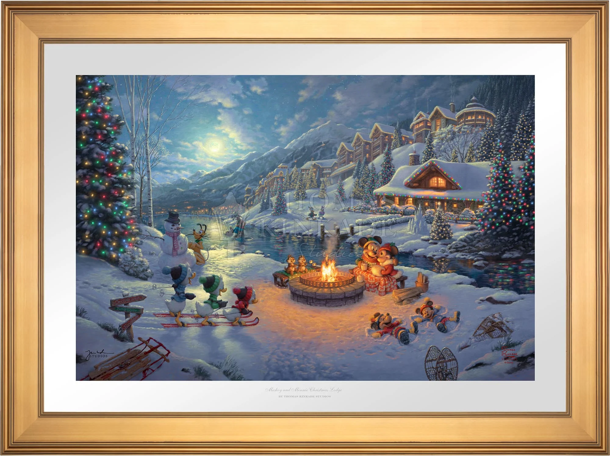 Disney Mickey and Minnie Christmas Lodge - Limited Edition Paper - Image 3