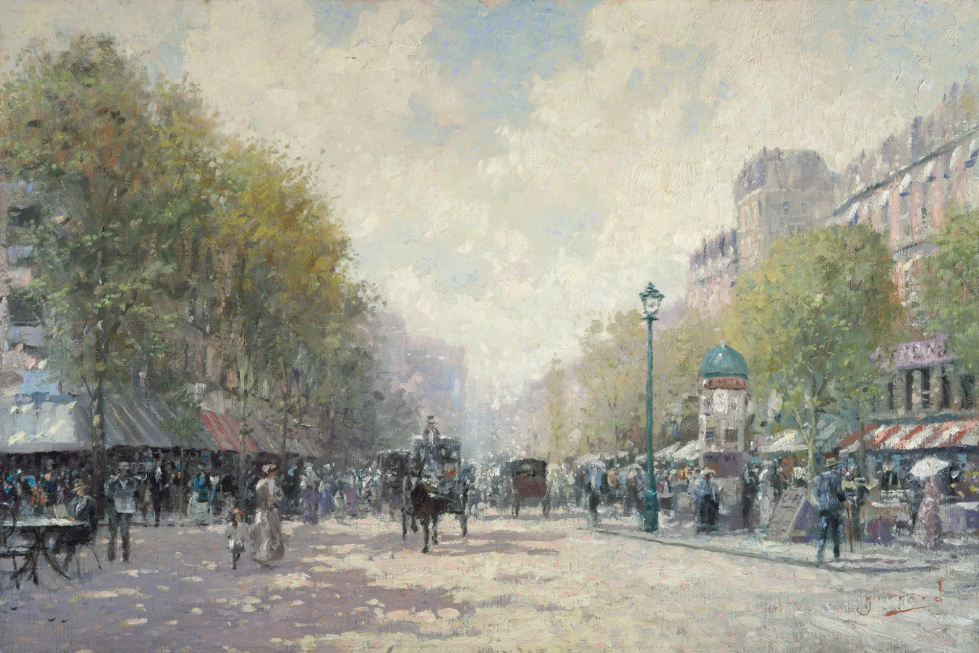 Morning on the Boulevard - Limited Edition Canvas